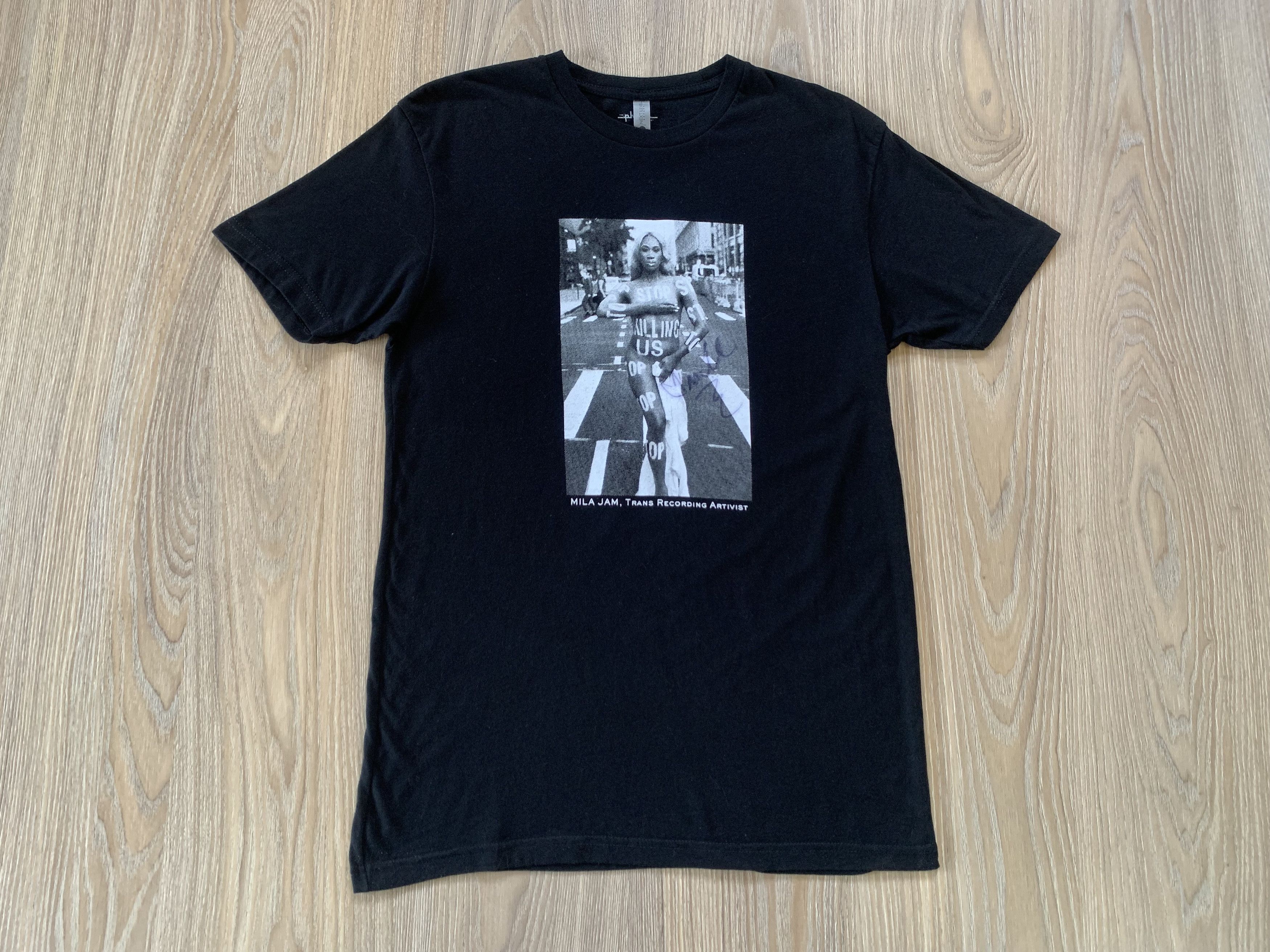 Other Mila Jam Trans Artivist Black Cotton T Shirt Size US S / EU 44-46 / 1 - 2 Thumbnail
