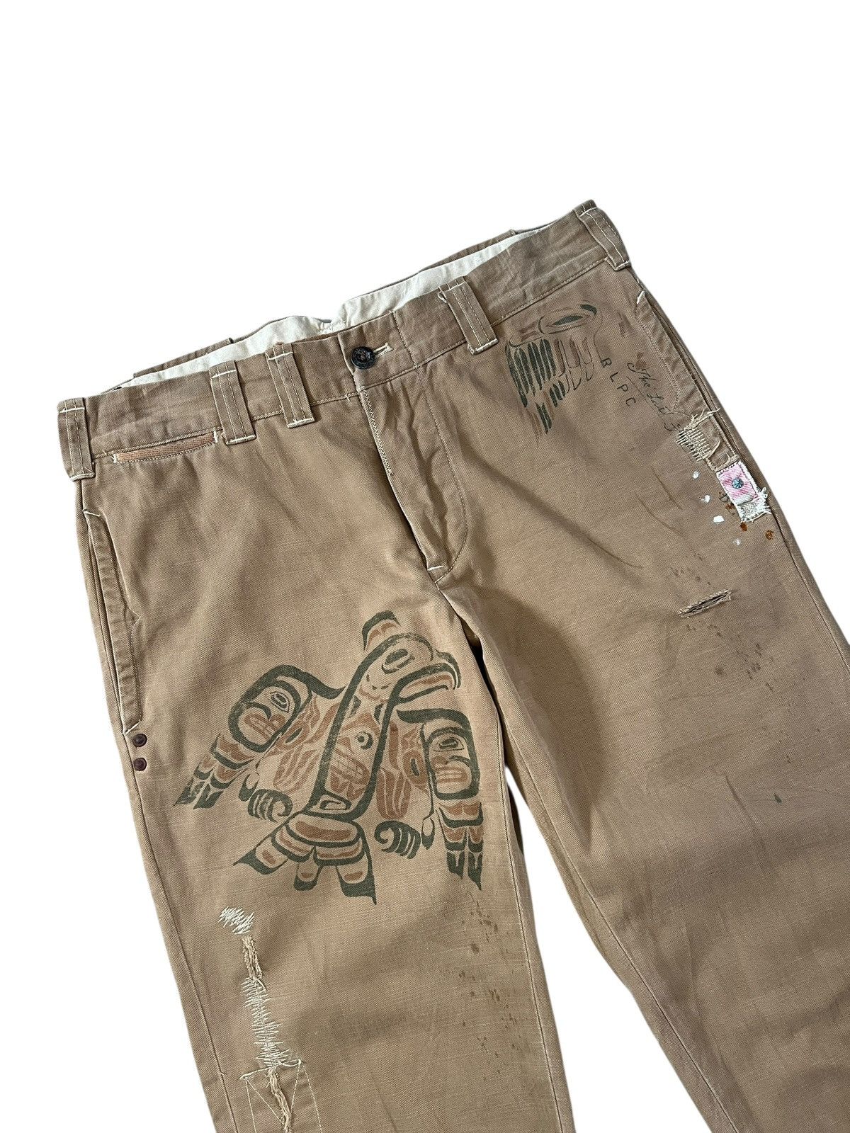Polo Ralph Lauren Vintage Polo Ralph Lauren ‘Built Well” Printed Chinos Size US 33 - 4 Thumbnail