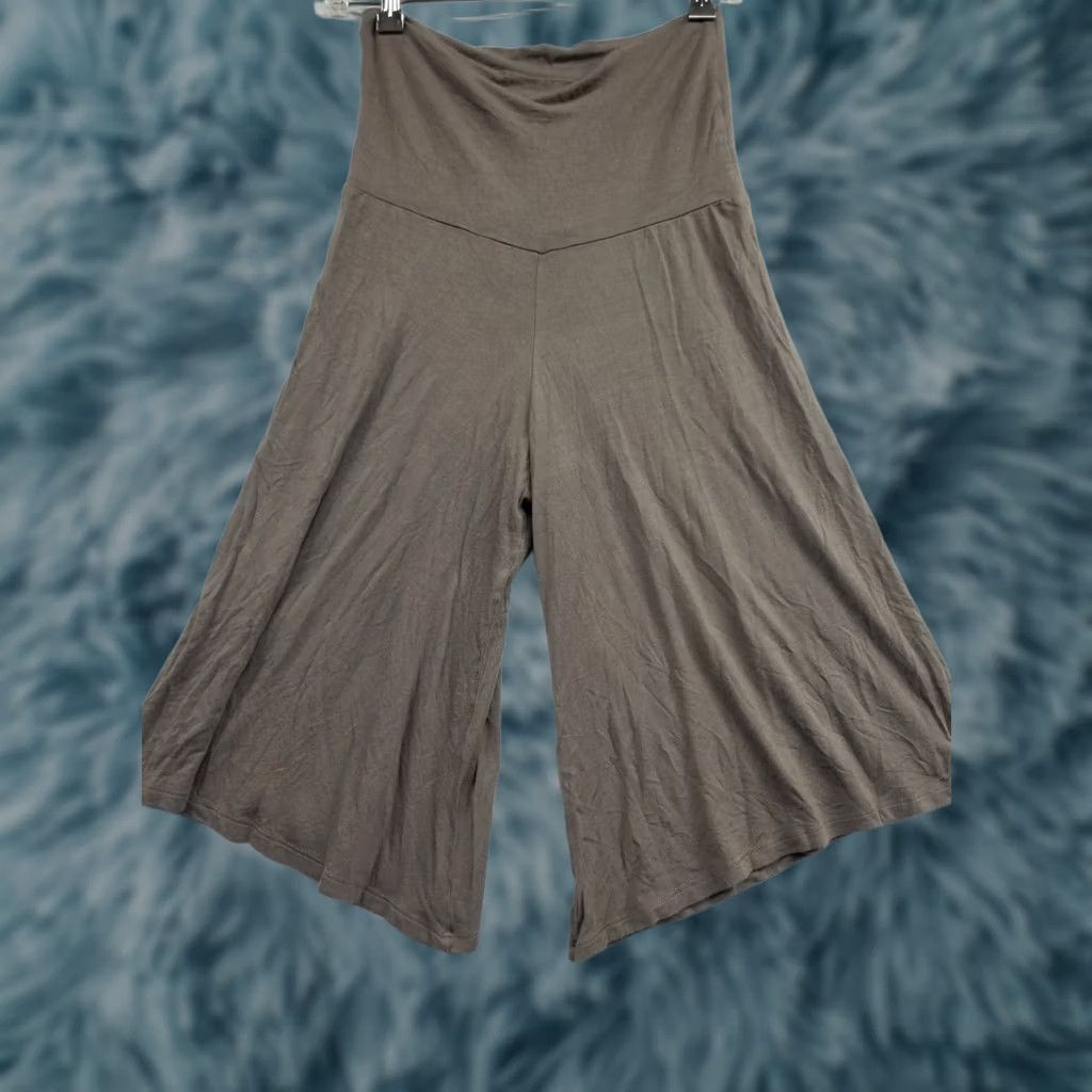 Vintage Urim Pants Sweatpants Women Small Beige Stretch Rayon Spandex Cropped Made in USA USA Size 28" / US 6 / IT 42 - 1 Thumbnail