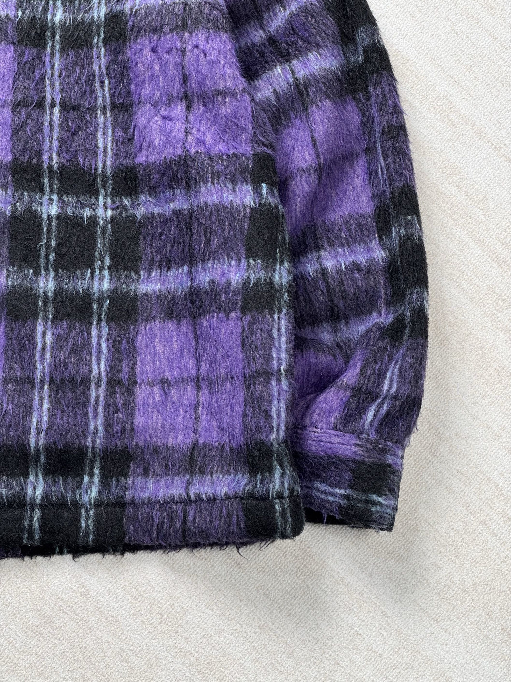 Japanese Brand UNWORN* FUTURE ARCHIVE FURRY HOODED JACKET PURPLE Size US M / EU 48-50 / 2 - 4 Thumbnail