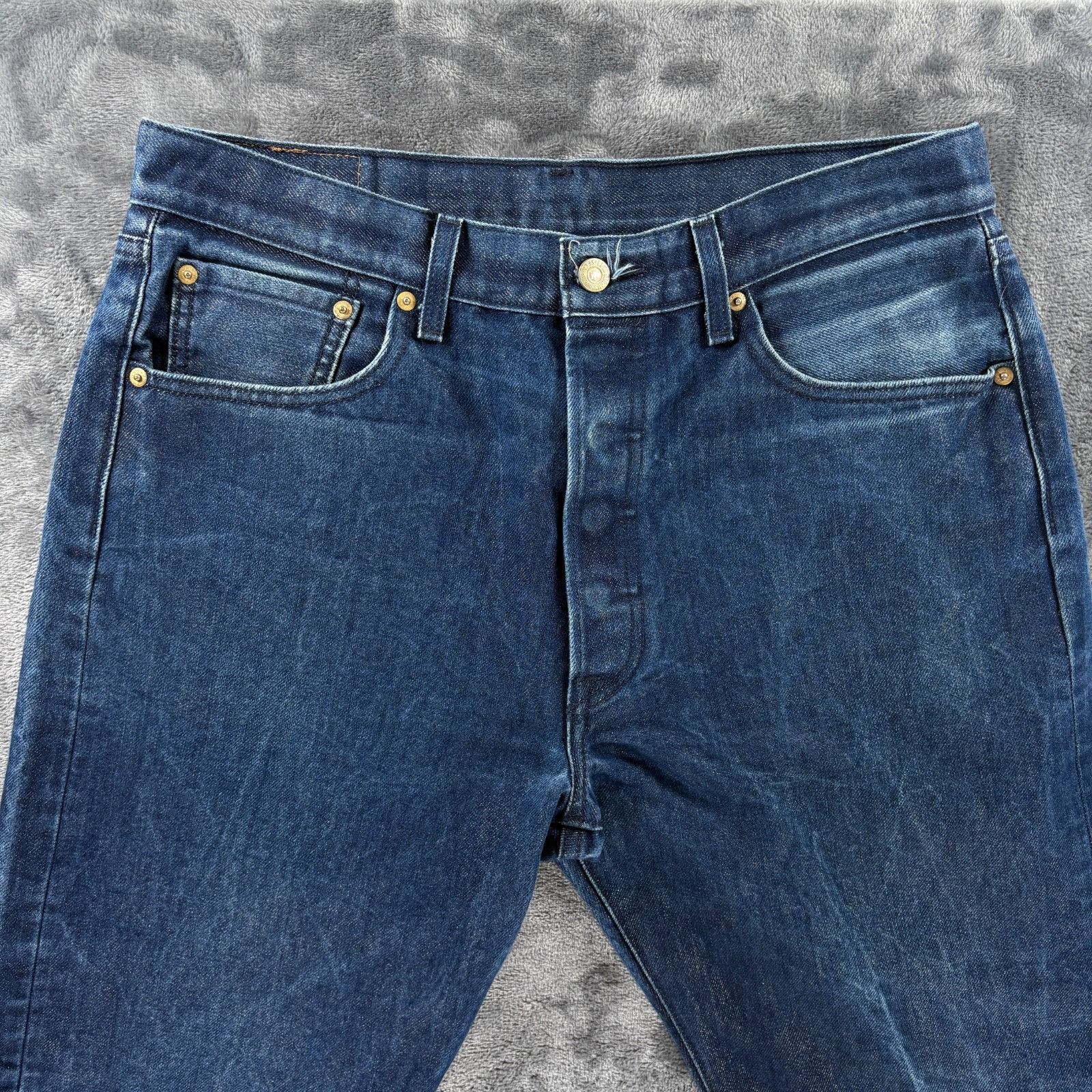 Levi's Levi’s 501 Men Jeans 34X30 Button Fly Vintage Blue Denim Str Size US 34 / EU 50 - 12 Thumbnail