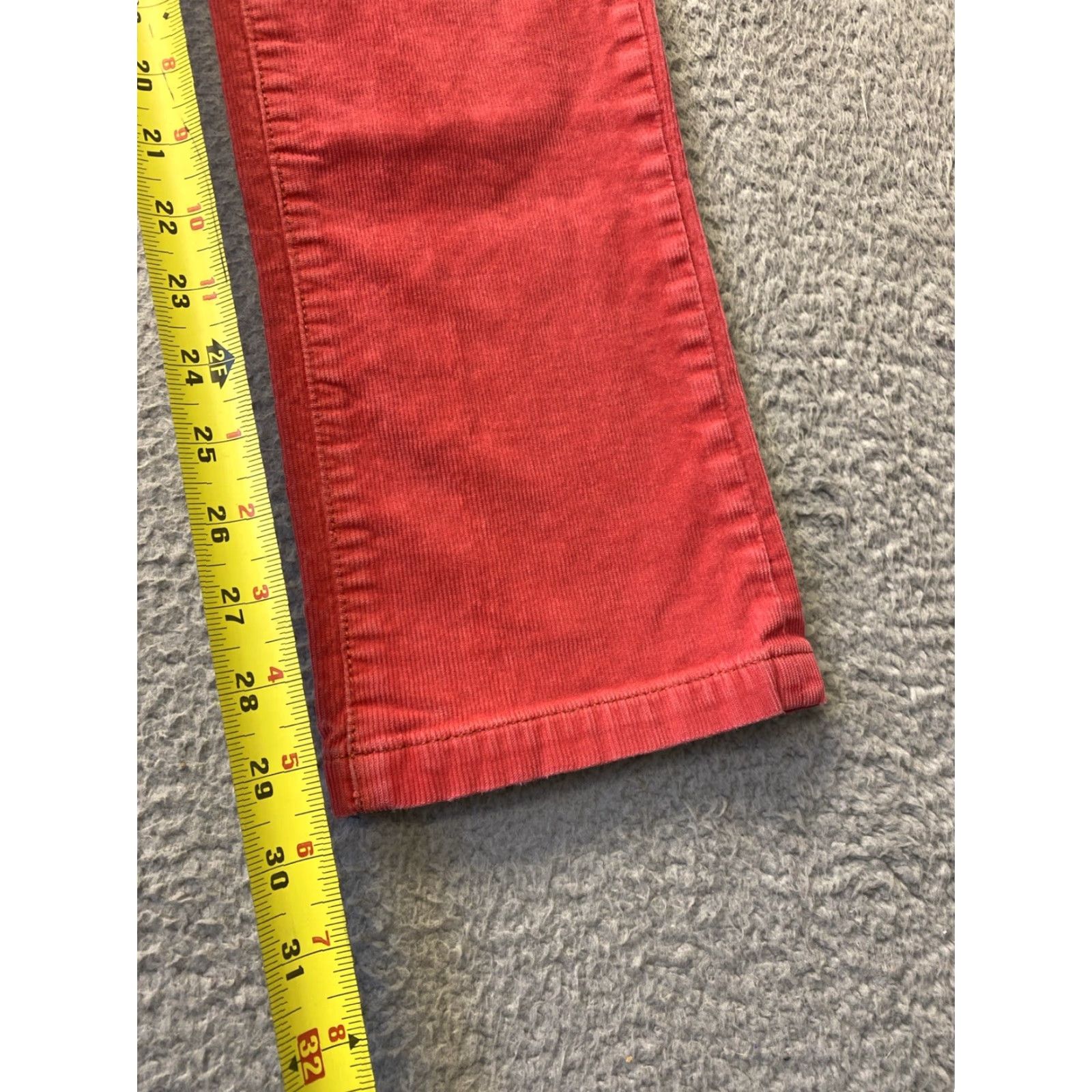 Vintage J Crew Pants 27S Corduroy Modern Straight Deep Pink Straight Stretch 118-8 Size 27" / US 4 / IT 40 - 5 Thumbnail