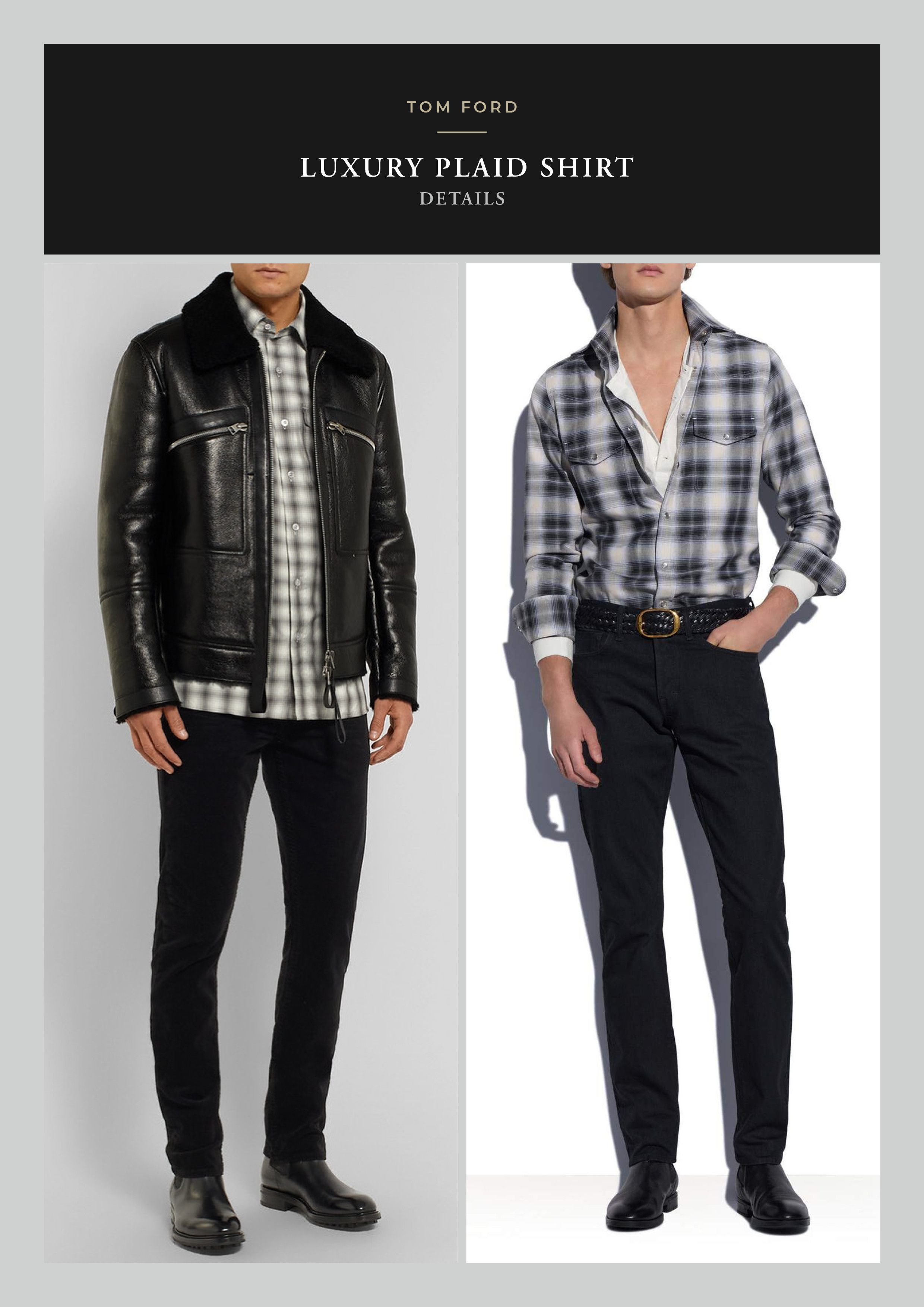 Tom Ford Ultimate $800 TOM FORD Plaid Shirt, Great Fit and Details Size US M / EU 48-50 / 2 - 9 Thumbnail
