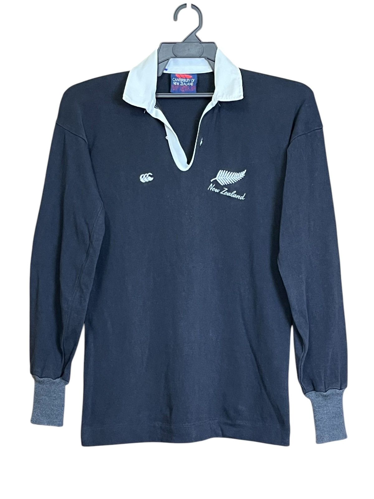 Canterbury of New Zealand VINTAGE 90s CANTERBURY ALL BLACK RUGBY L/S SHIRT Size US S / EU 44-46 / 1 - 2 Thumbnail