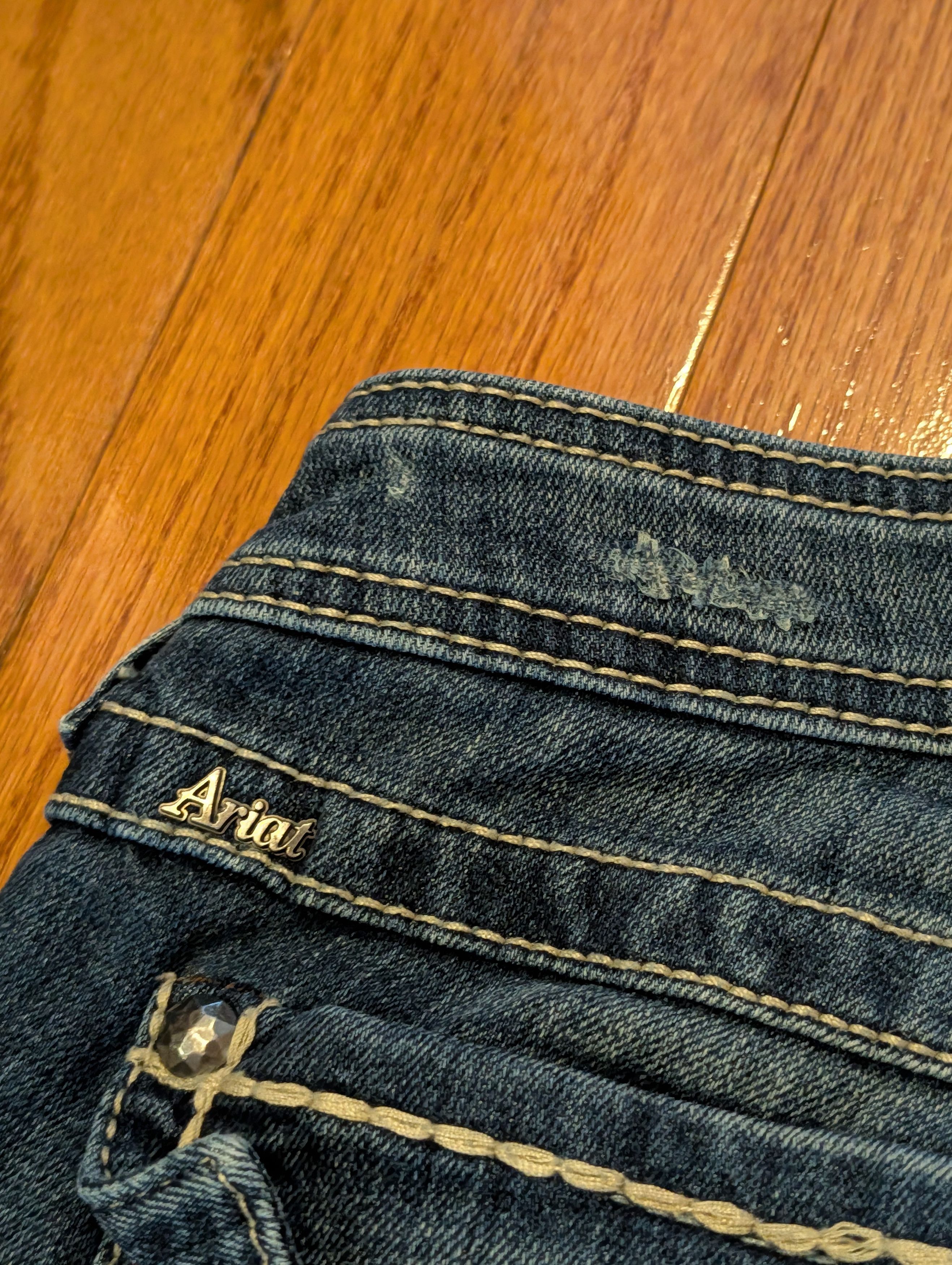 Ariat Vintage Y2K Ariat Blue 31x30 Ruby Denim Jeans Size 31" - 8 Thumbnail