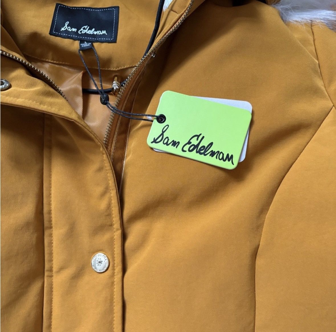 Sam Edelman Brand new with tags! Sam Edelman Faux Fur Hooded Parka Large Size L / US 10 / IT 46 - 3 Thumbnail