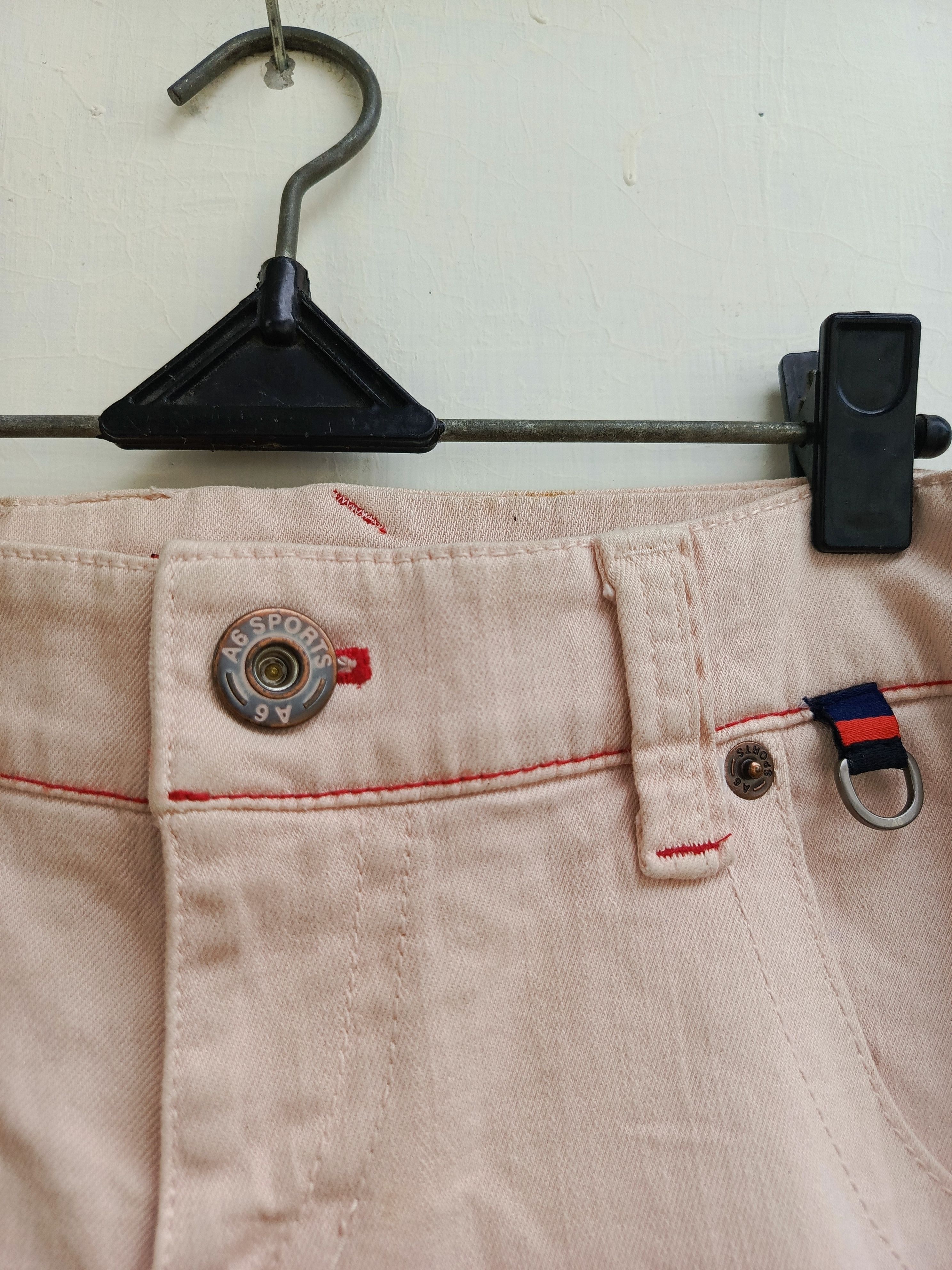 Designer A6 pants jeans pink color Size 26" / US 2 / IT 38 - 5 Thumbnail