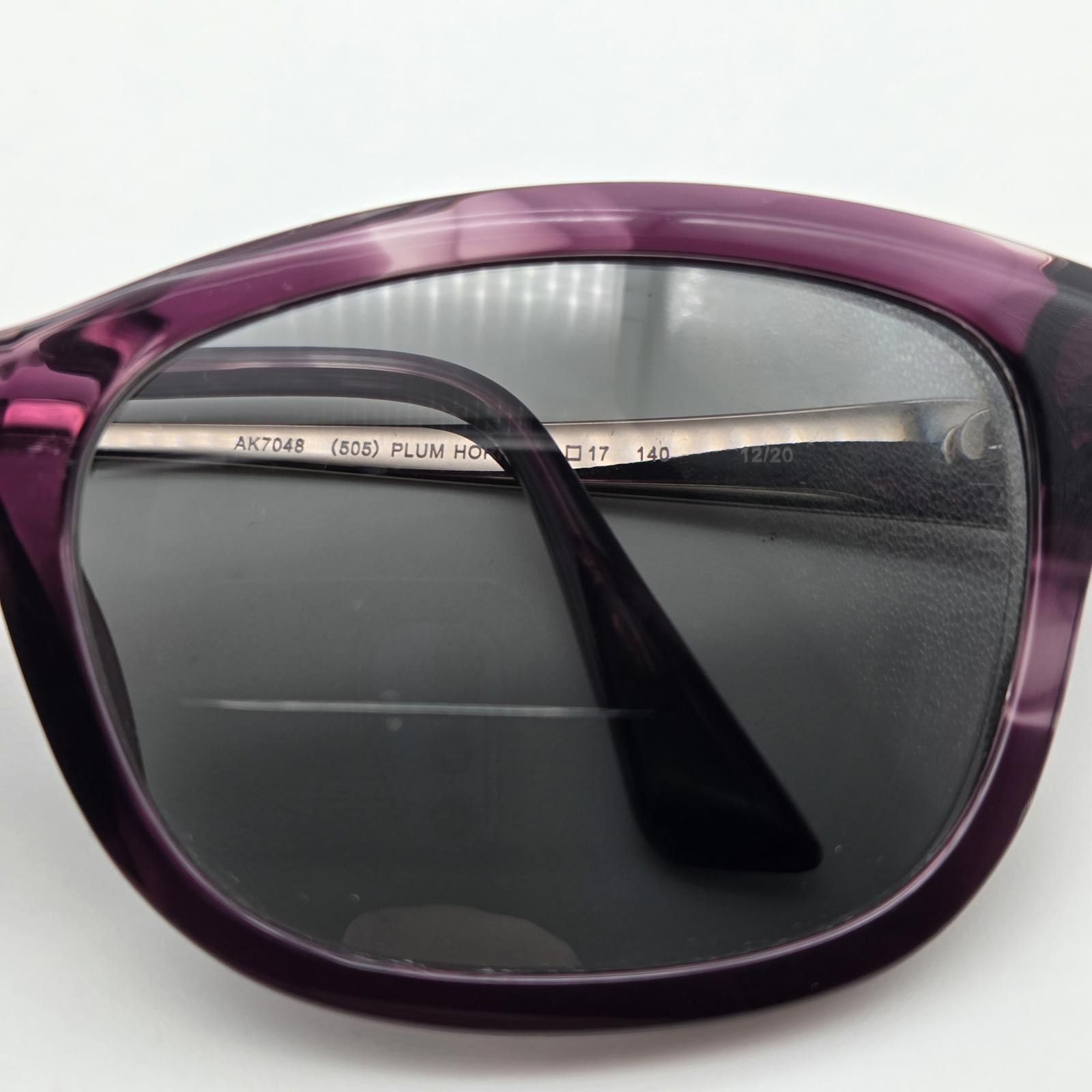 Designer Anne Klein AK7048 Sunglasses FRAMES ONLY 55-17-140 Plum Horn Size ONE SIZE - 7 Thumbnail