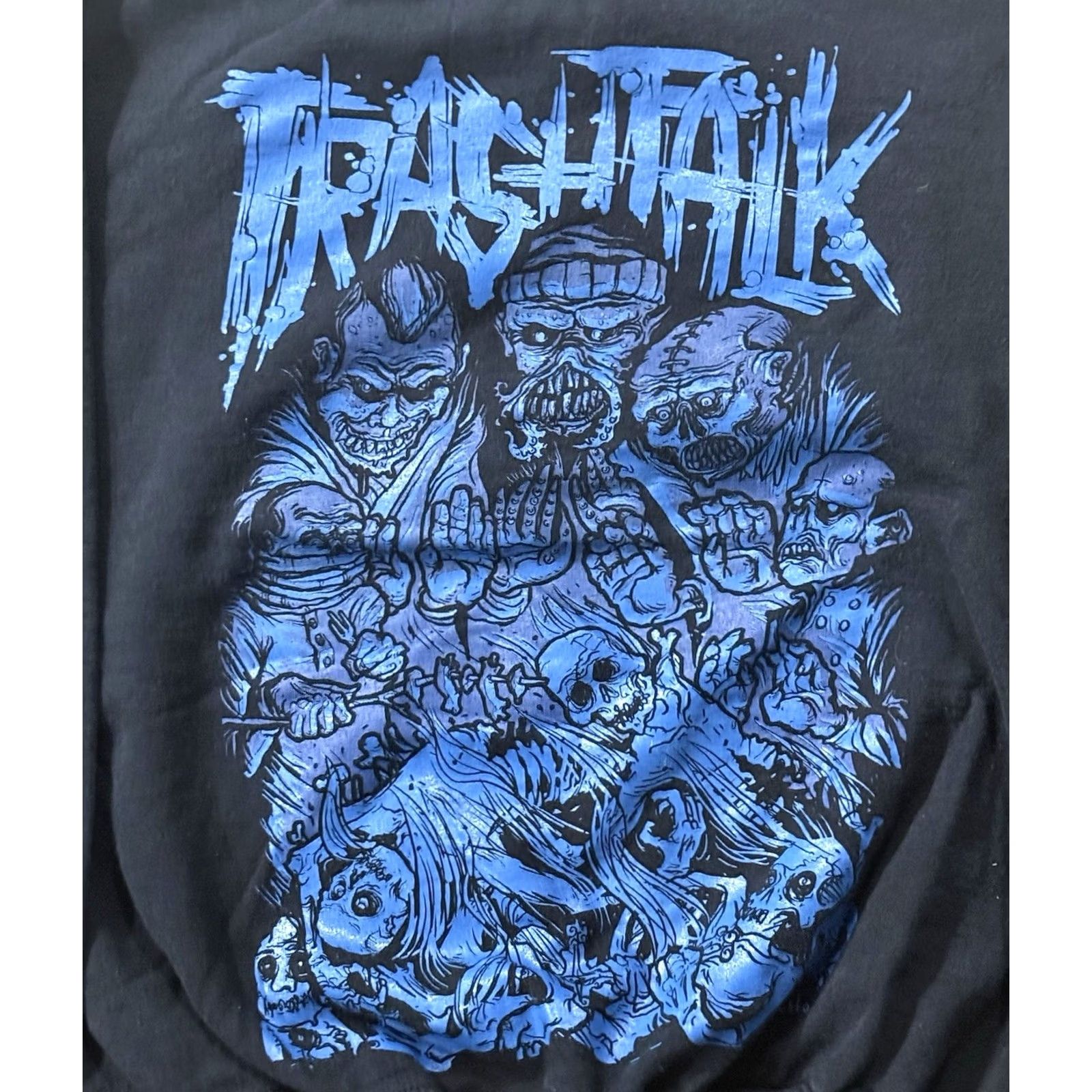 Gildan VINTAGE Y2K Trash Talk Destroy Crewneck Sweatshirt M Black Gildan Ultra Cotton Universal Unisex Adults Shirts/ Sweatshirt Size US M / EU 48-50 / 2 - 3 Thumbnail