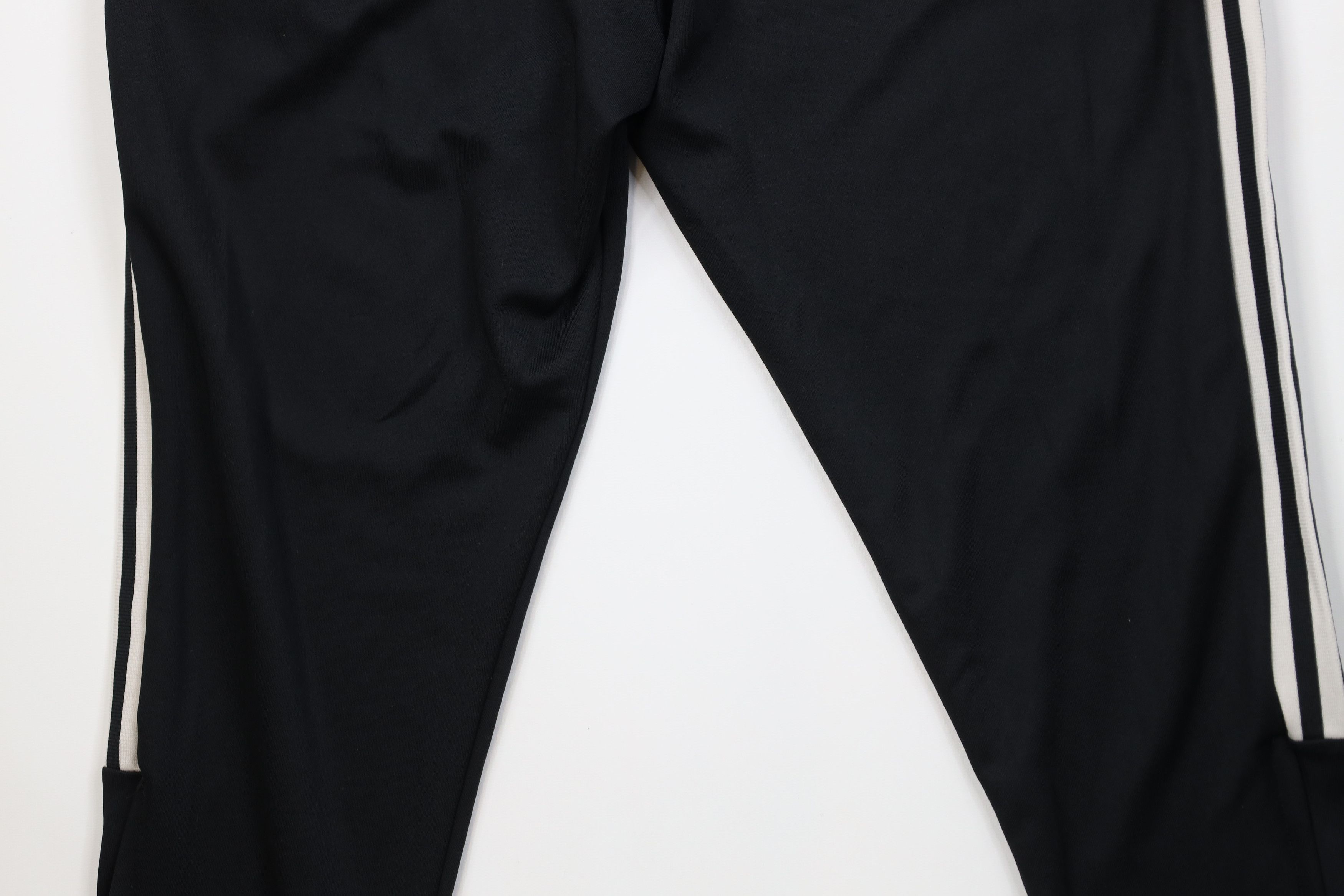 Adidas Adidas Spell Striped Tapered Leg Soccer Warm Up Pants Black Size US 36 / EU 52 - 12 Thumbnail