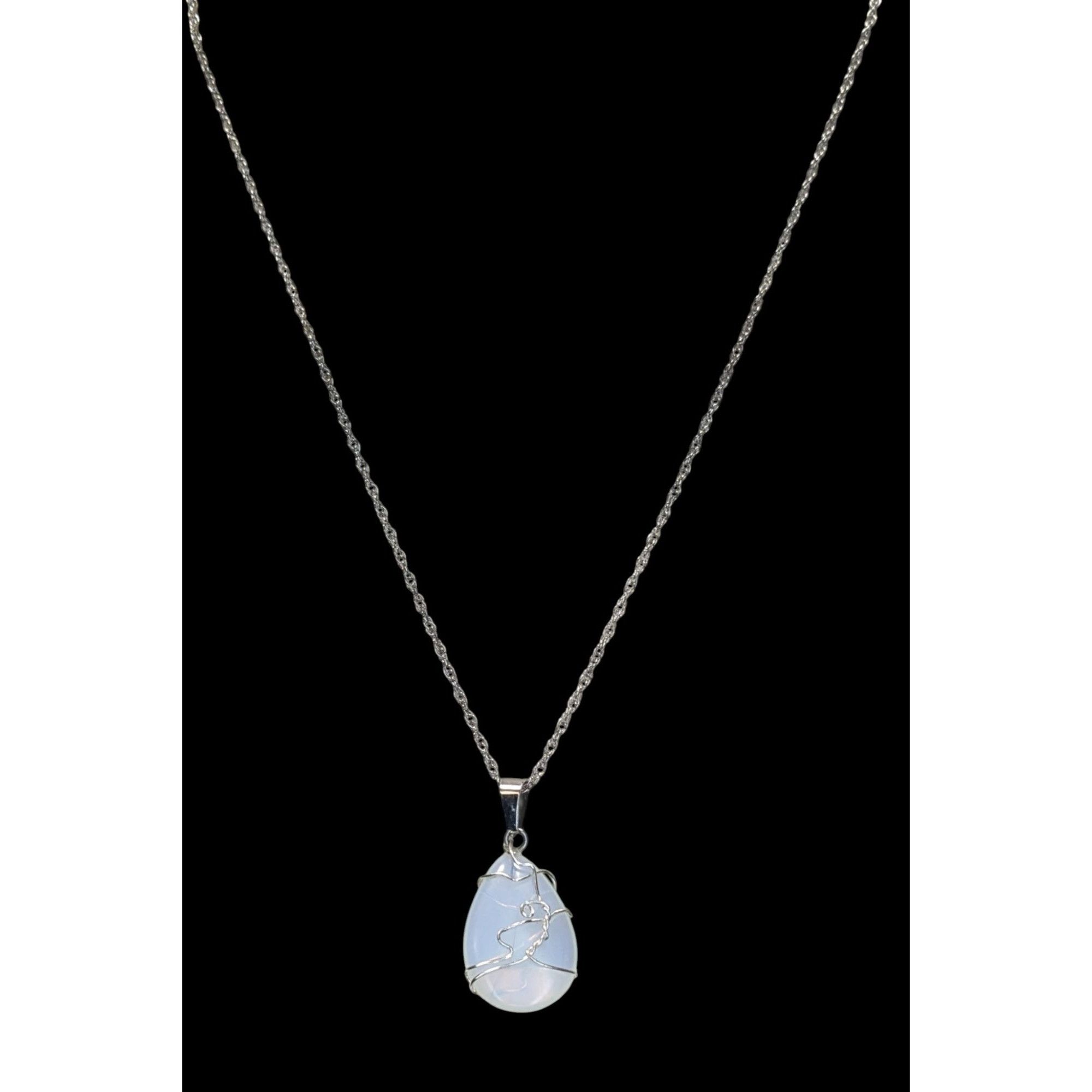 Handmade Handmade Witchy Moonstone Pendant Necklace With Sterling Sil Size ONE SIZE - 1 Thumbnail