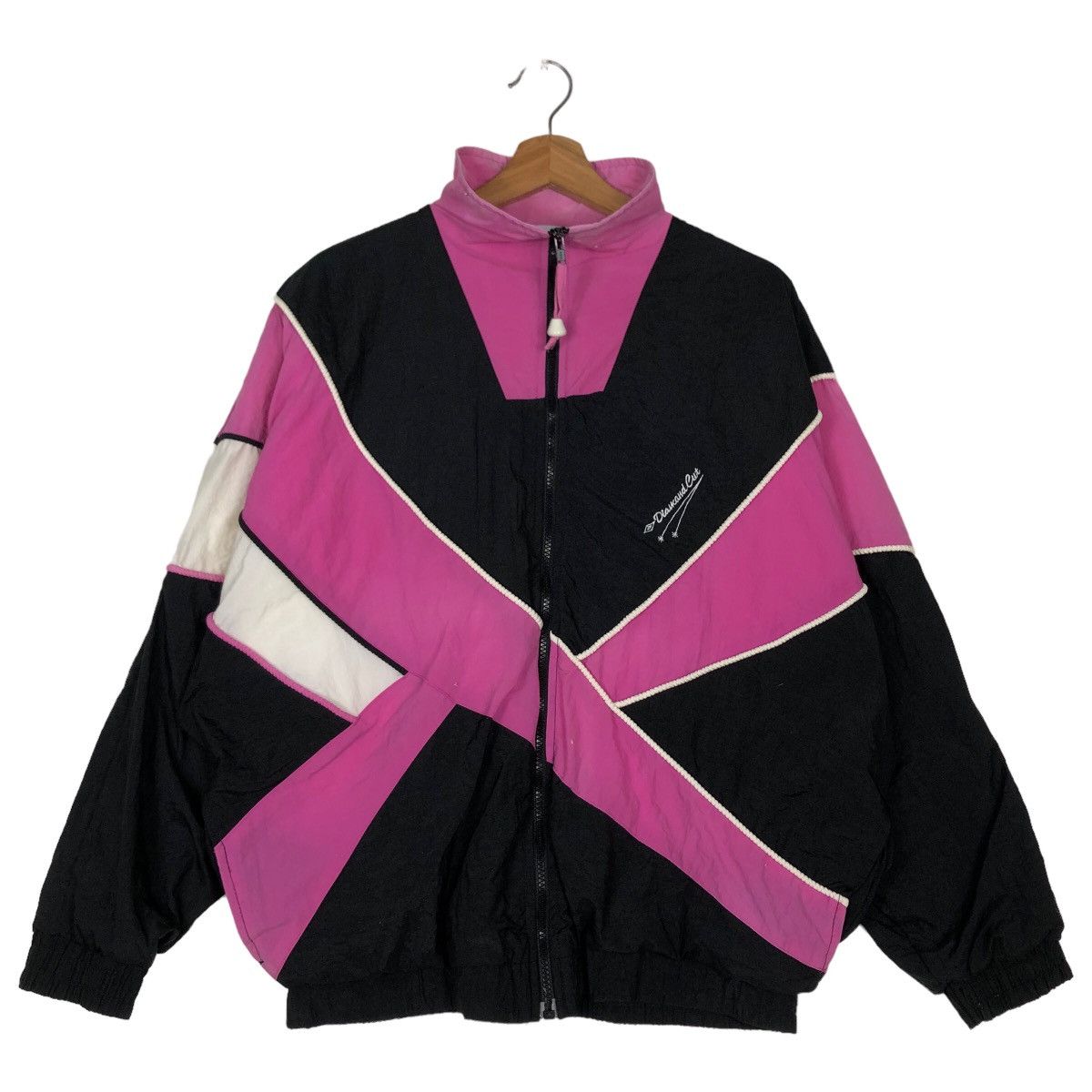 Japanese Brand 🔥Vtg Bomber Jacket Nylon Diamond Cut By Umbro Rare Design Size US M / EU 48-50 / 2 - 1 Thumbnail