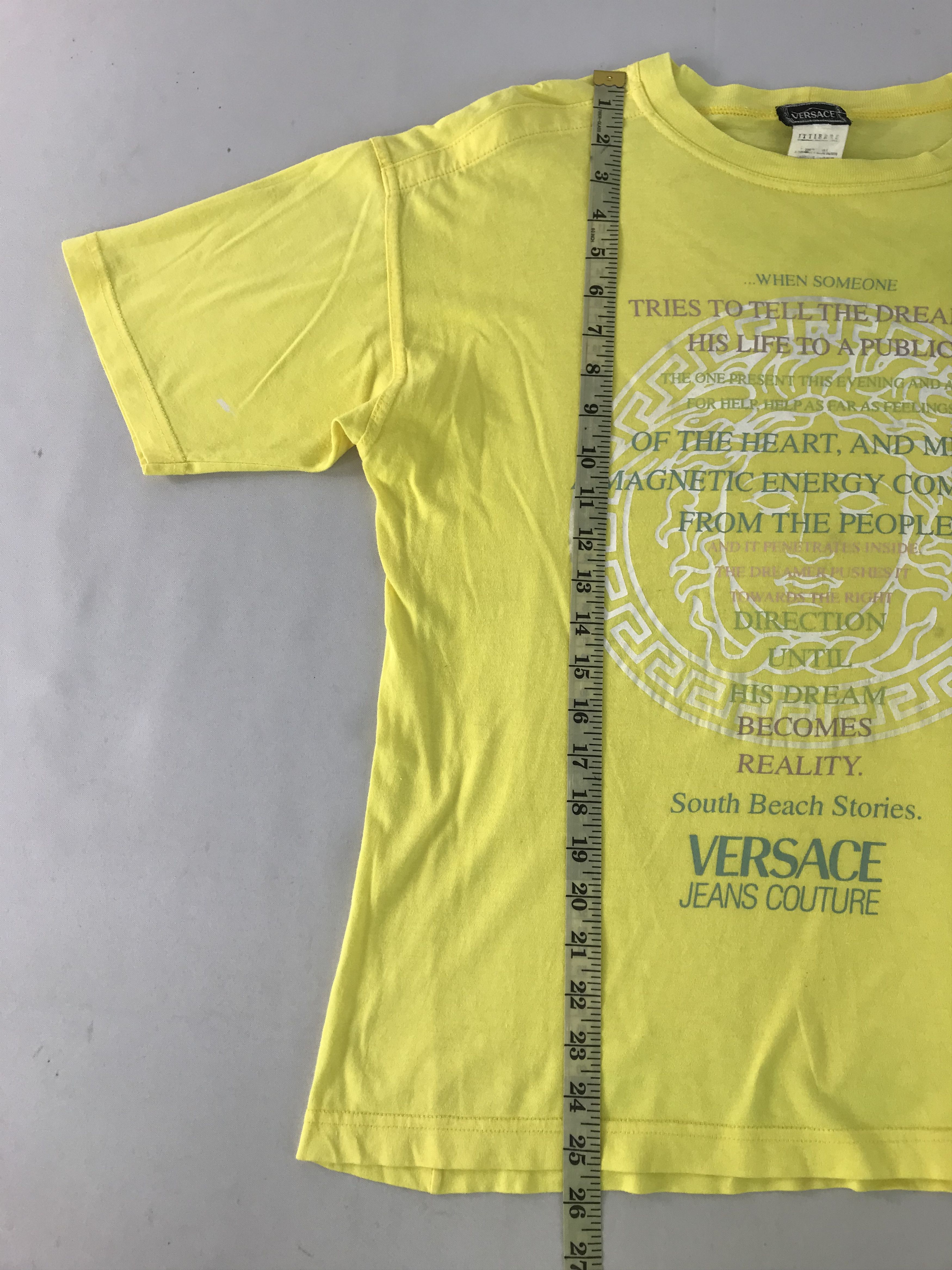 Versace Versace Jeans Couture Quotes Logo Style Printed Tee T-shirt Size US M / EU 48-50 / 2 - 9 Thumbnail