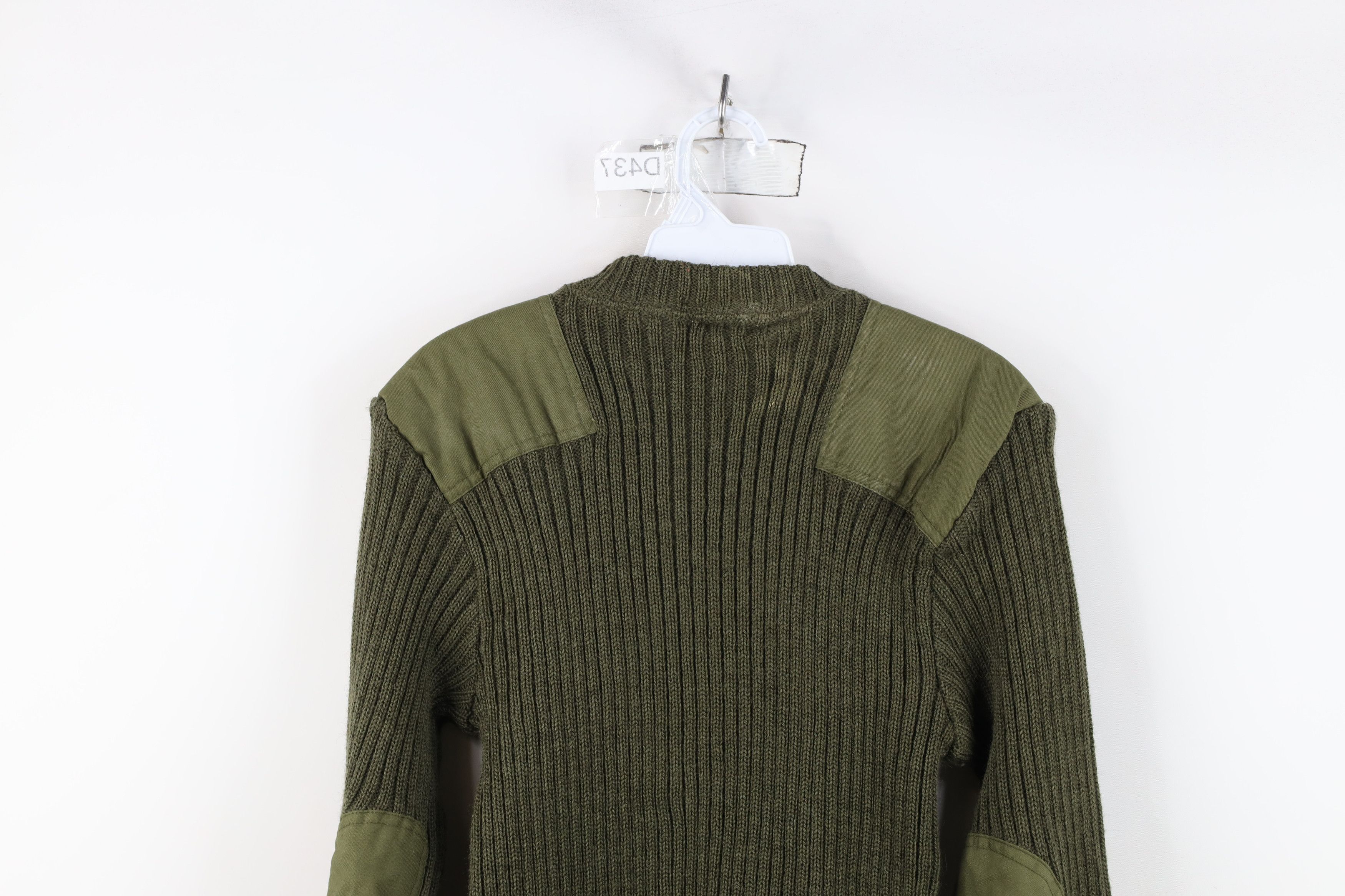 L.L. Bean × Vintage Vintage 70s LL Bean Wool Commando Military Sweater Green Size US M / EU 48-50 / 2 - 14 Thumbnail