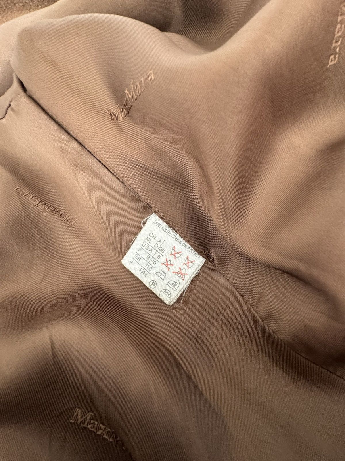 Max Mara Max Mara Brown Vintage Wool Coat Classic 40 L 8 Size L / US 10 / IT 46 - 11 Thumbnail