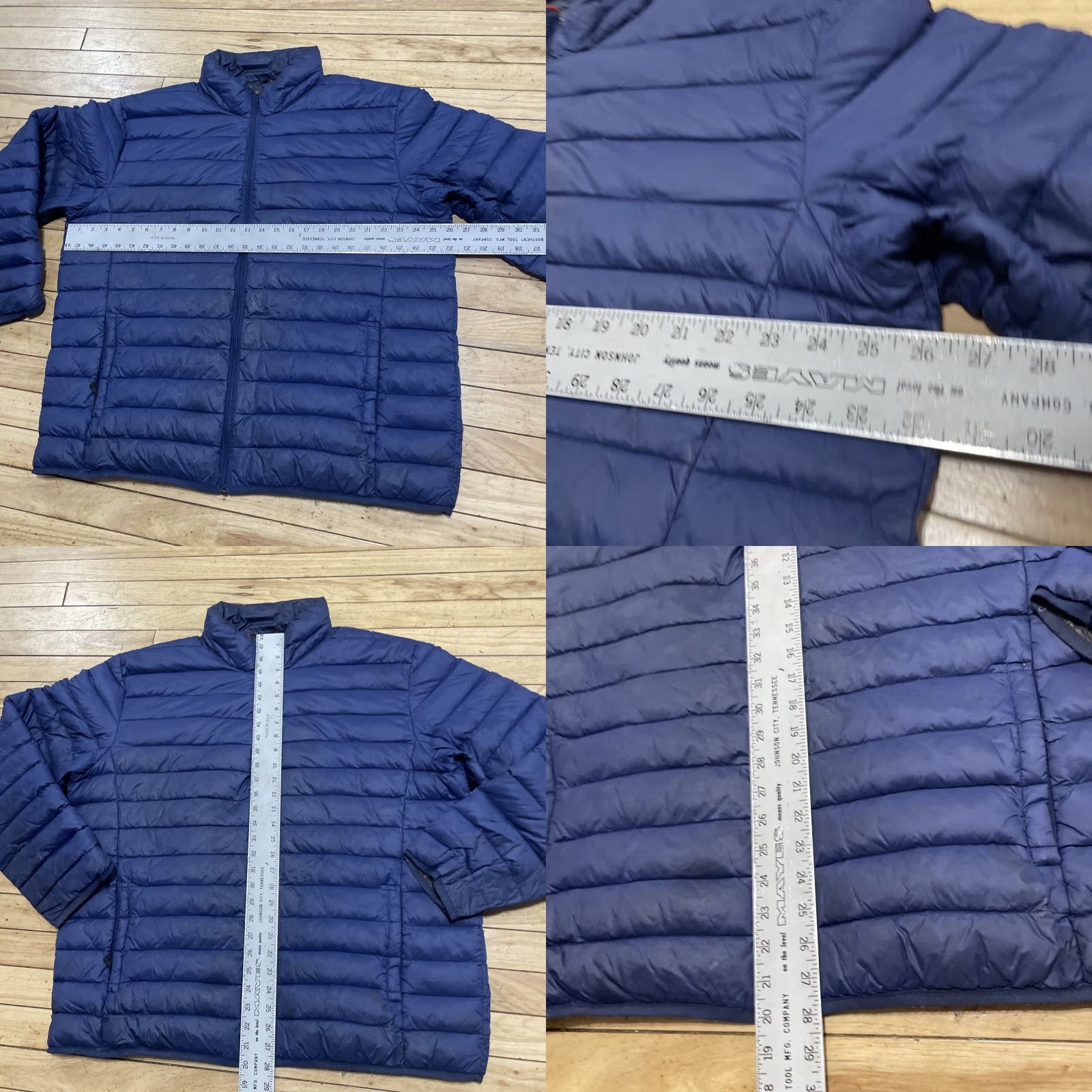 Vintage Hawke & Co Duck Down Puffer Jacket Men 2XL Blue Light Sports Performance Fade Jacket Size US XXL / EU 58 / 5 - 8 Thumbnail