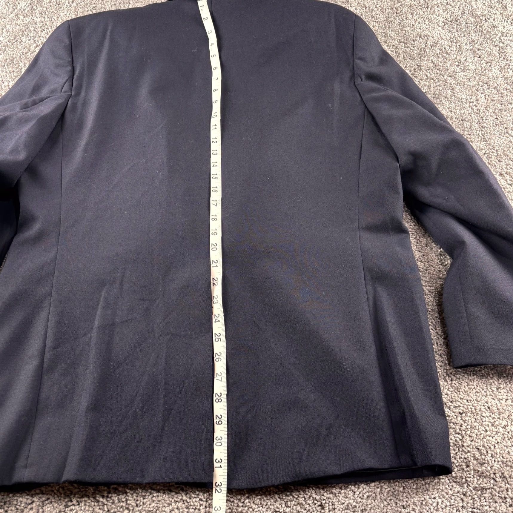 Ralph Lauren VINTAGE Chaps Ralph Lauren Blazer Mens 43R Navy Gold Button Boat Captain Jacket Size 46R - 6 Thumbnail