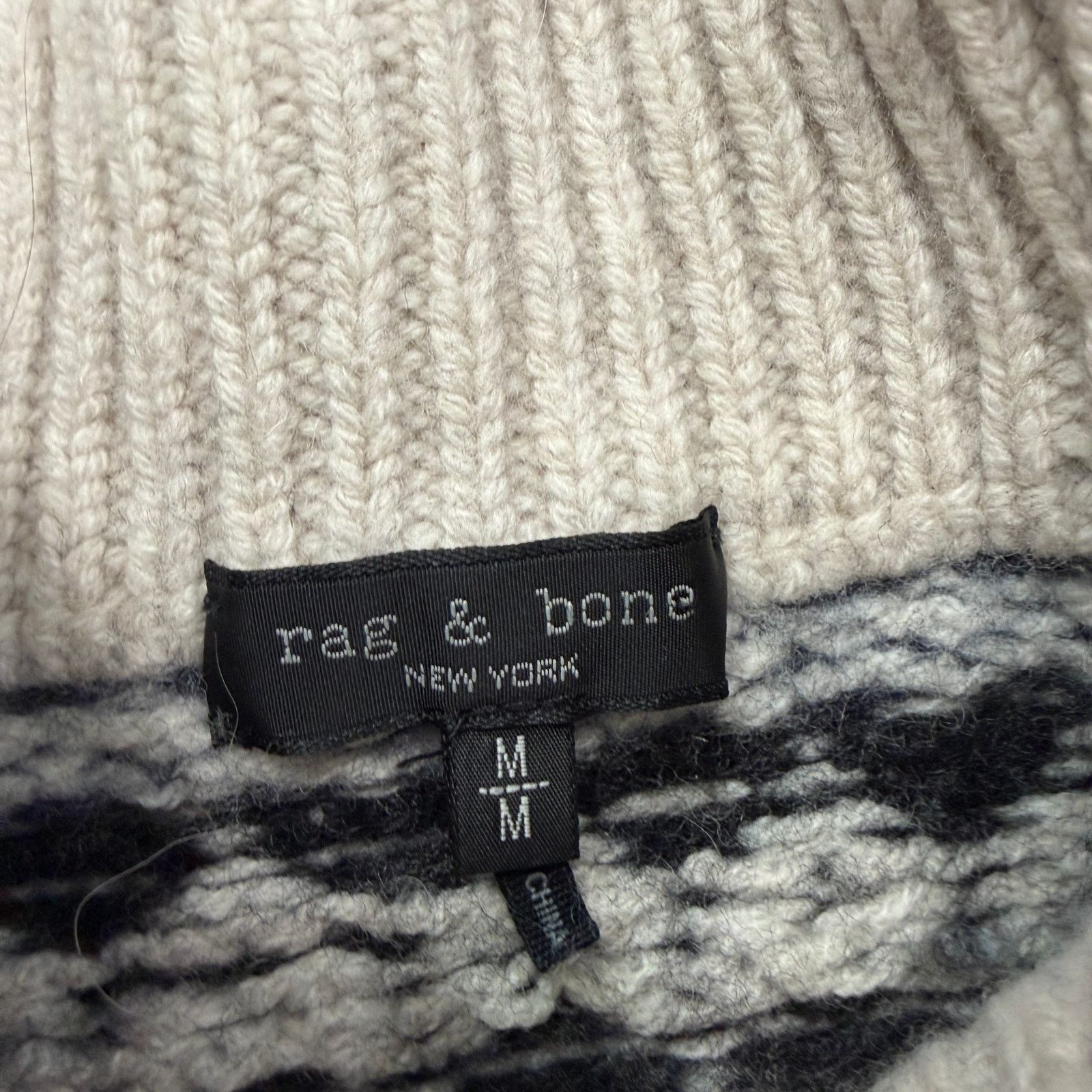 Rag & Bone Rag & Bone Fair Isle Turtleneck Wool Sweater Women's Medium Size M / US 6-8 / IT 42-44 - 4 Thumbnail