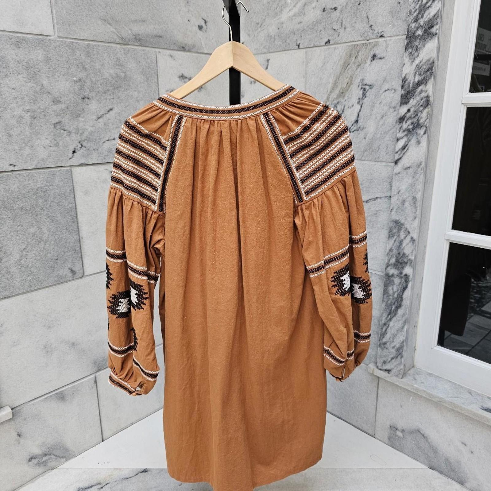 Other Women's Orange and Brown Dress Size M / US 6-8 / IT 42-44 - 6 Thumbnail