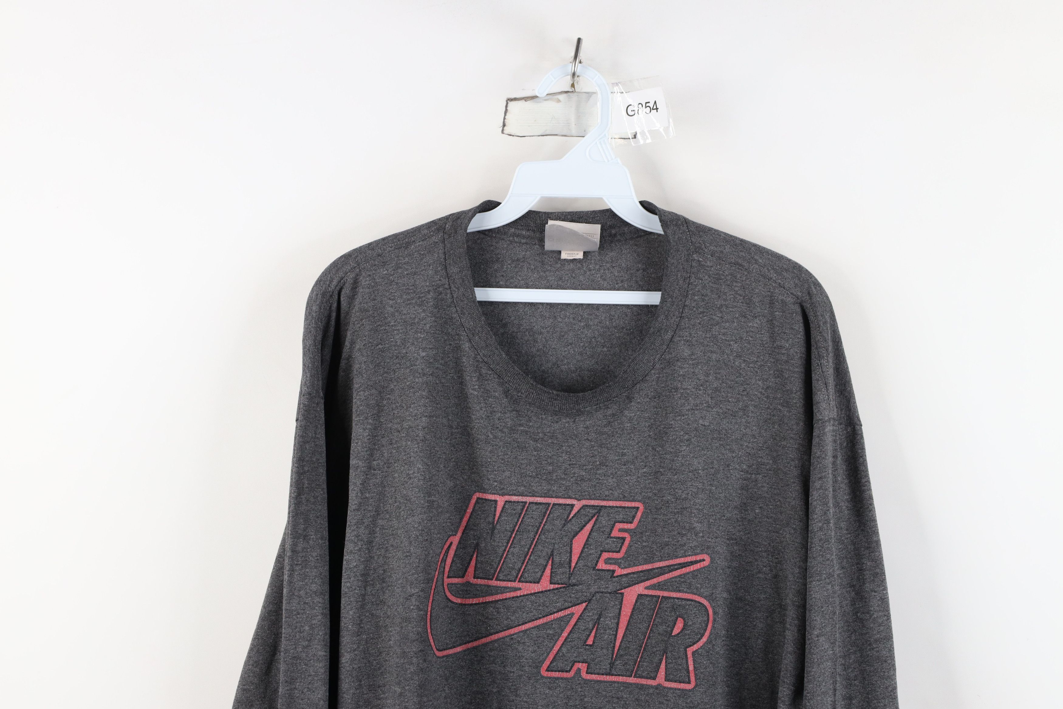 Nike Vintage 90s Y2K Nike Air Center Swoosh Long Sleeve T-Shirt Size US L / EU 52-54 / 3 - 2 Thumbnail