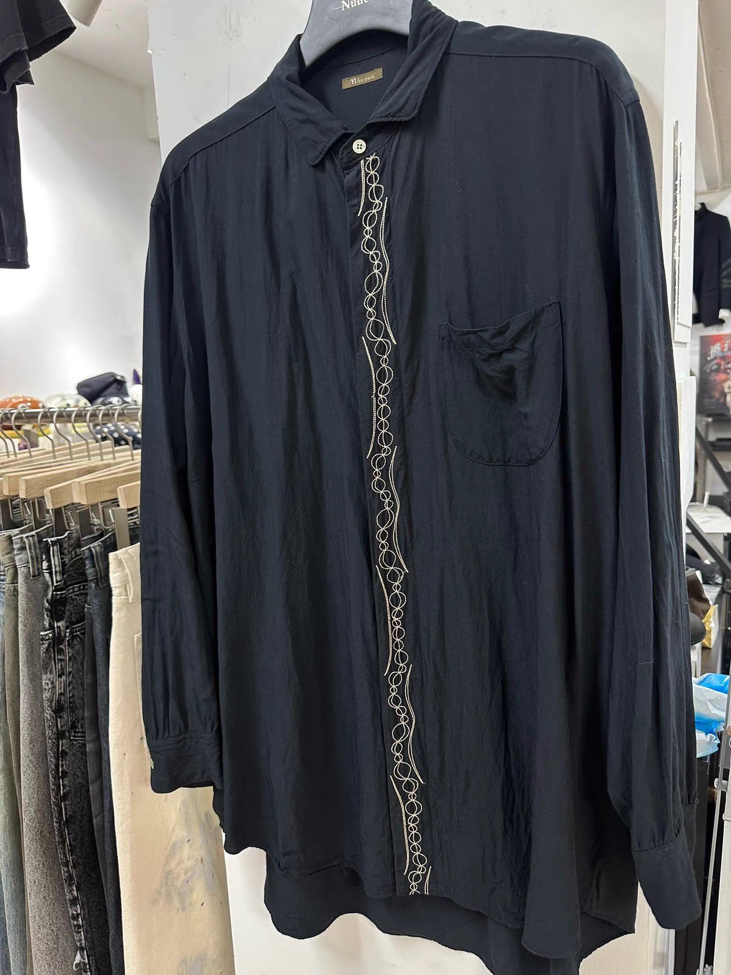 Yohji Yamamoto yohji yamamoto y's for men Embroidered Shirt K20 Size US XXL / EU 58 / 5 - 2 Thumbnail