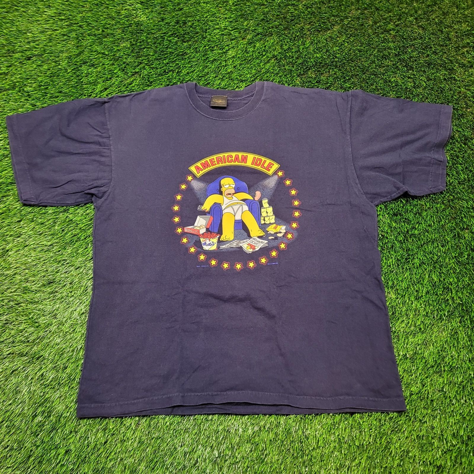 Changes VTG 2002 The Simpsons "American Idle" T-Shirt 2XL Baggy Y2K Size US XXL / EU 58 / 5 - 1 Thumbnail