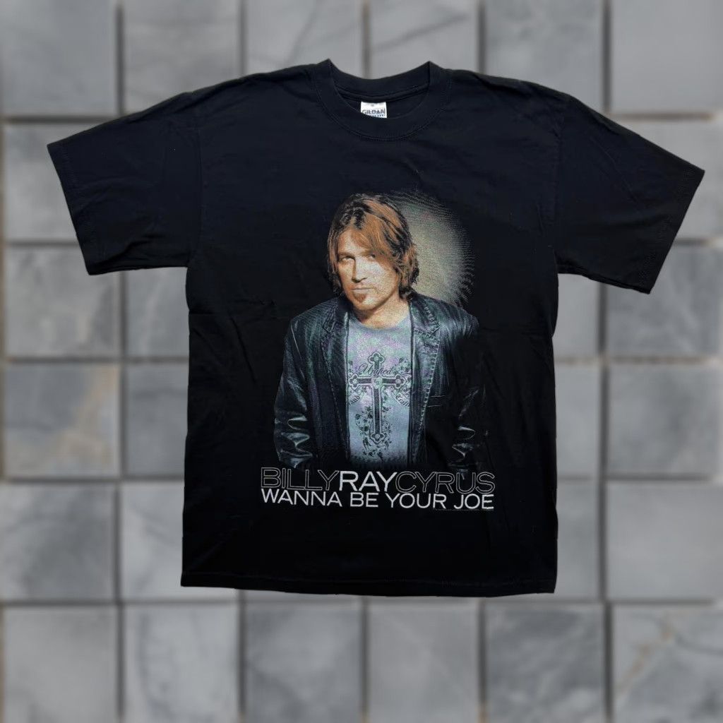 Gildan VINTAGE Billy Ray Cyrus Wanna Be Your Joe Shirt Mens Medium Black Shirt Mens Medium Black Billy Ray Cyrus Music Country Band Size US M / EU 48-50 / 2 - 1 Thumbnail