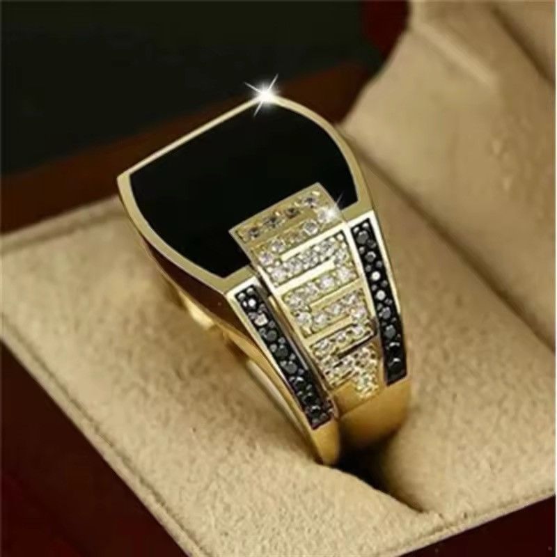 Jewelry Men's Ring Fashion Metal Gold Color Size ONE SIZE - 2 Thumbnail