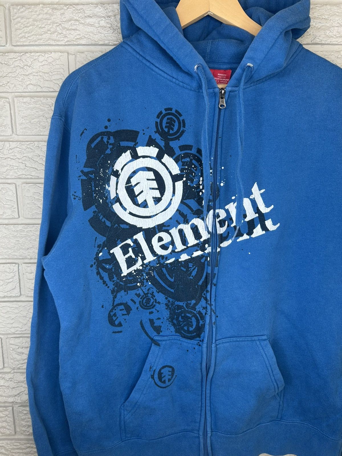 Element Vintage Element Zip Up Skater Hoodie Size US L / EU 52-54 / 3 - 2 Thumbnail