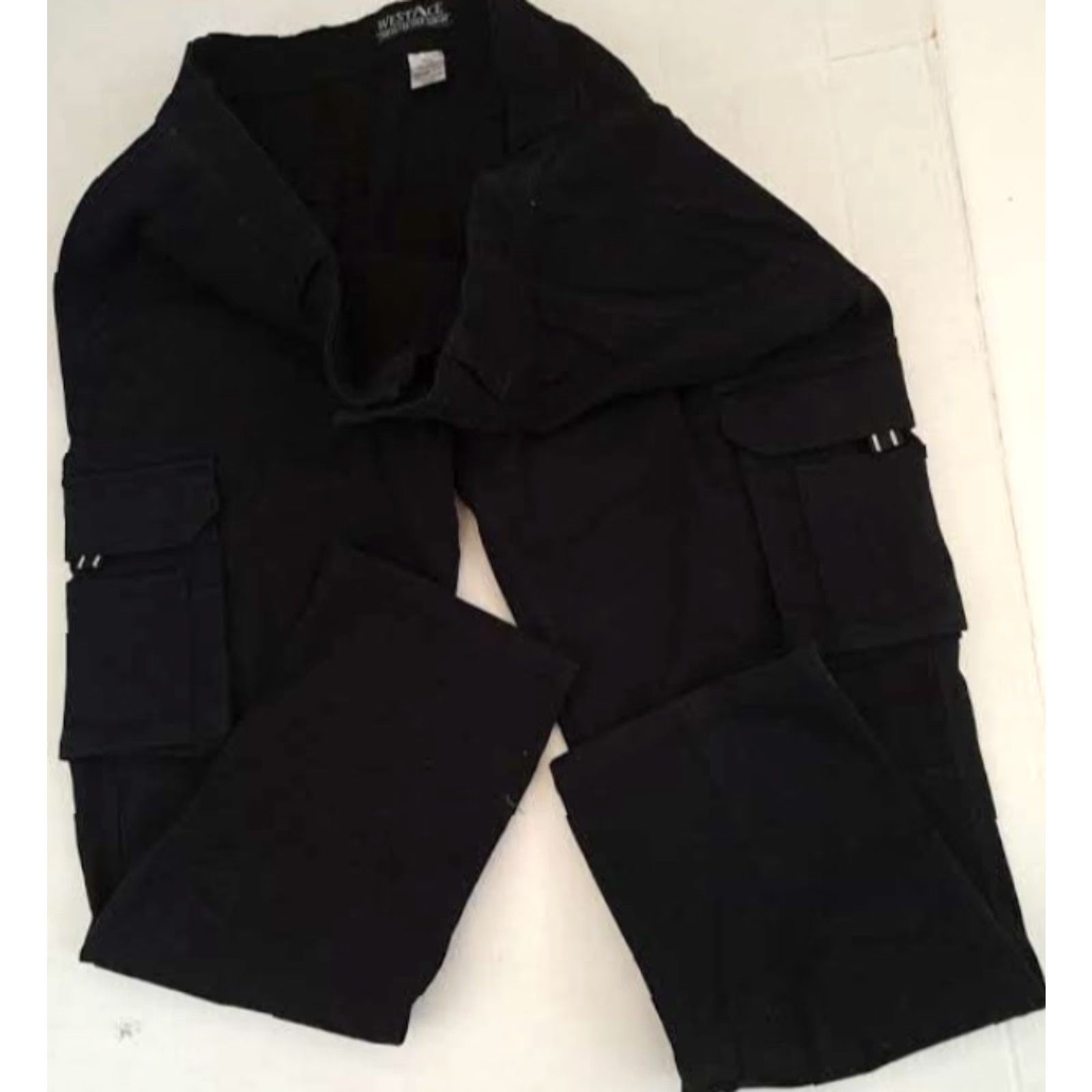 Vintage VINTAGE West Ace Cargo Pants Mens Regular Size 36 Black Cargo 29 Inseam Police Theme Size US 36 / EU 52 - 3 Thumbnail