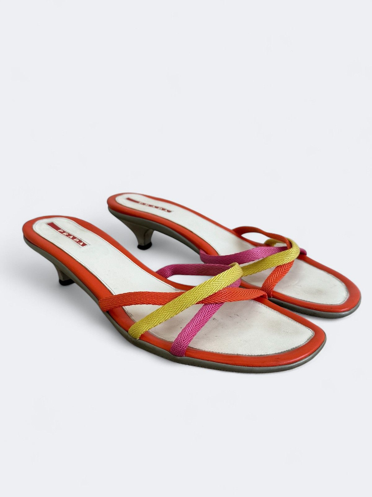 Prada Vintage Prada Platform Sandals Size US 10 / IT 40 - 1 Thumbnail