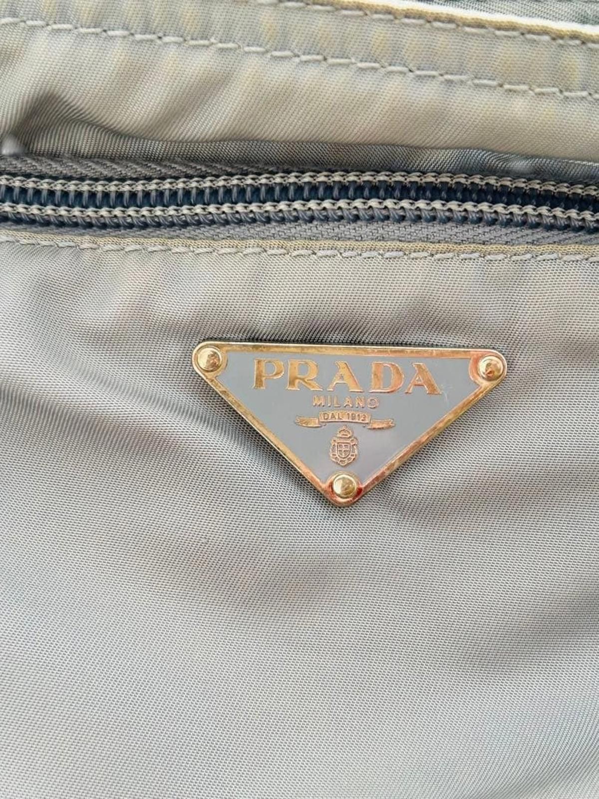 Prada Prada - Light Blue Nylon Shoulder Bag Size ONE SIZE - 7 Thumbnail