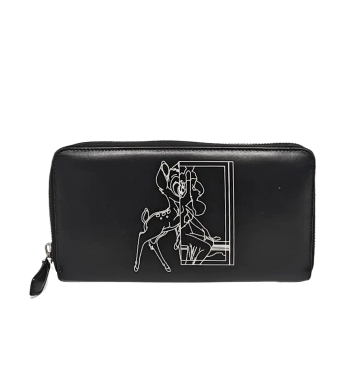 Givenchy GIVENCHY black cowhide leather print wallet silver hardware Size ONE SIZE - 1 Thumbnail