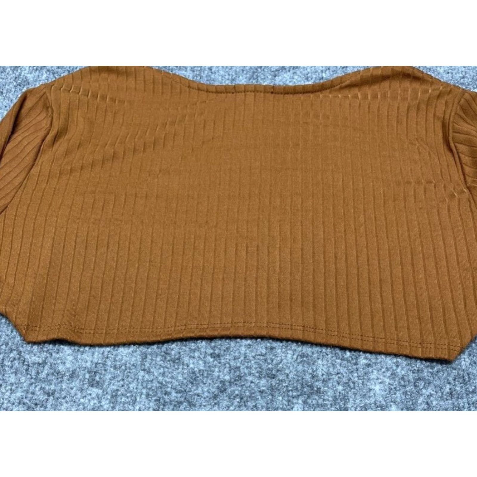 Vintage Rue21 Shrug Womens M Brown Long Sleeve Open Front Stretch New Size M / US 6-8 / IT 42-44 - 5 Thumbnail
