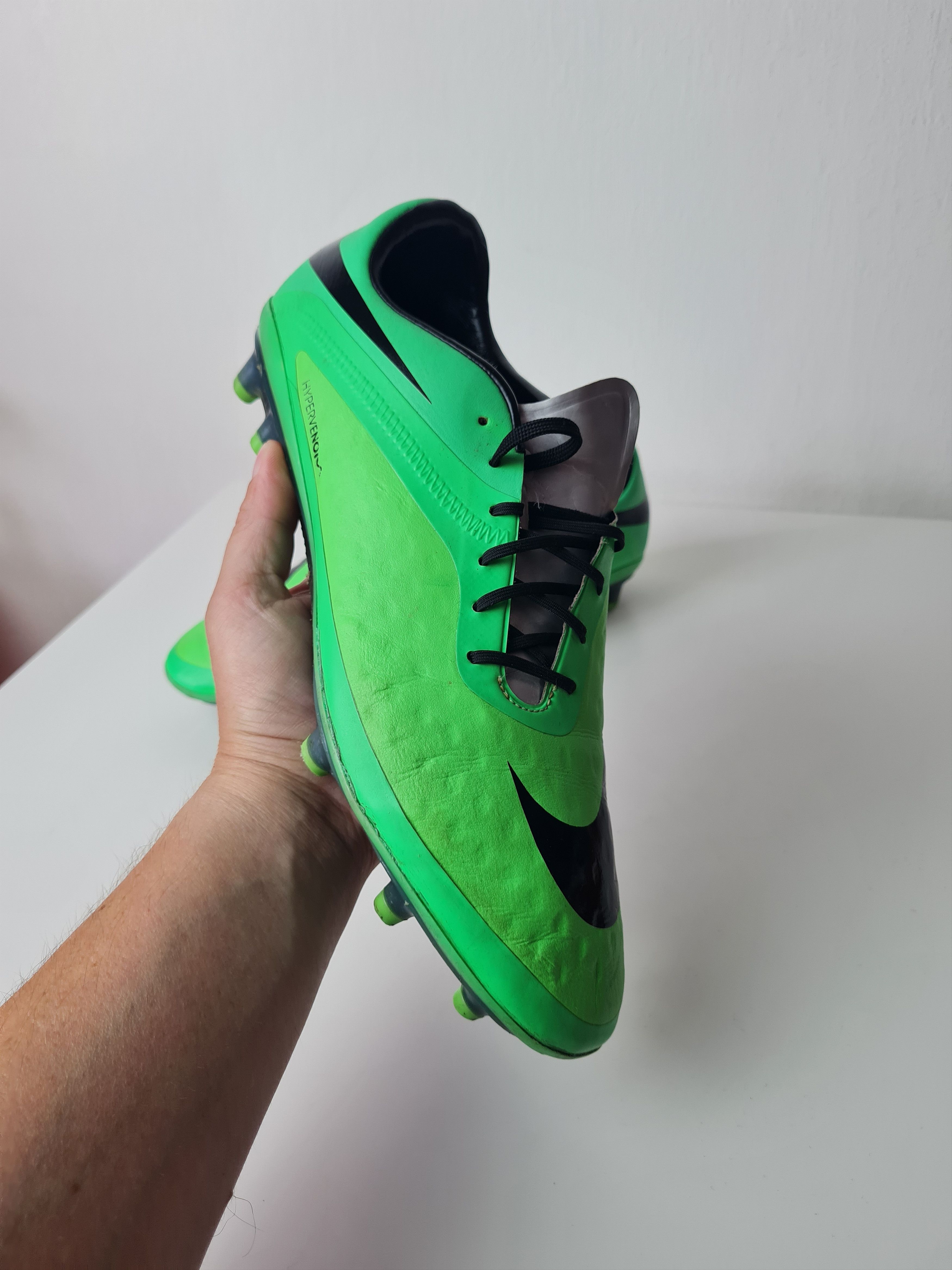 Nike Football Soccer Cleats Nike Hypervenom Phatal FG Green UK8 Size US 9 / EU 42 - 13 Thumbnail
