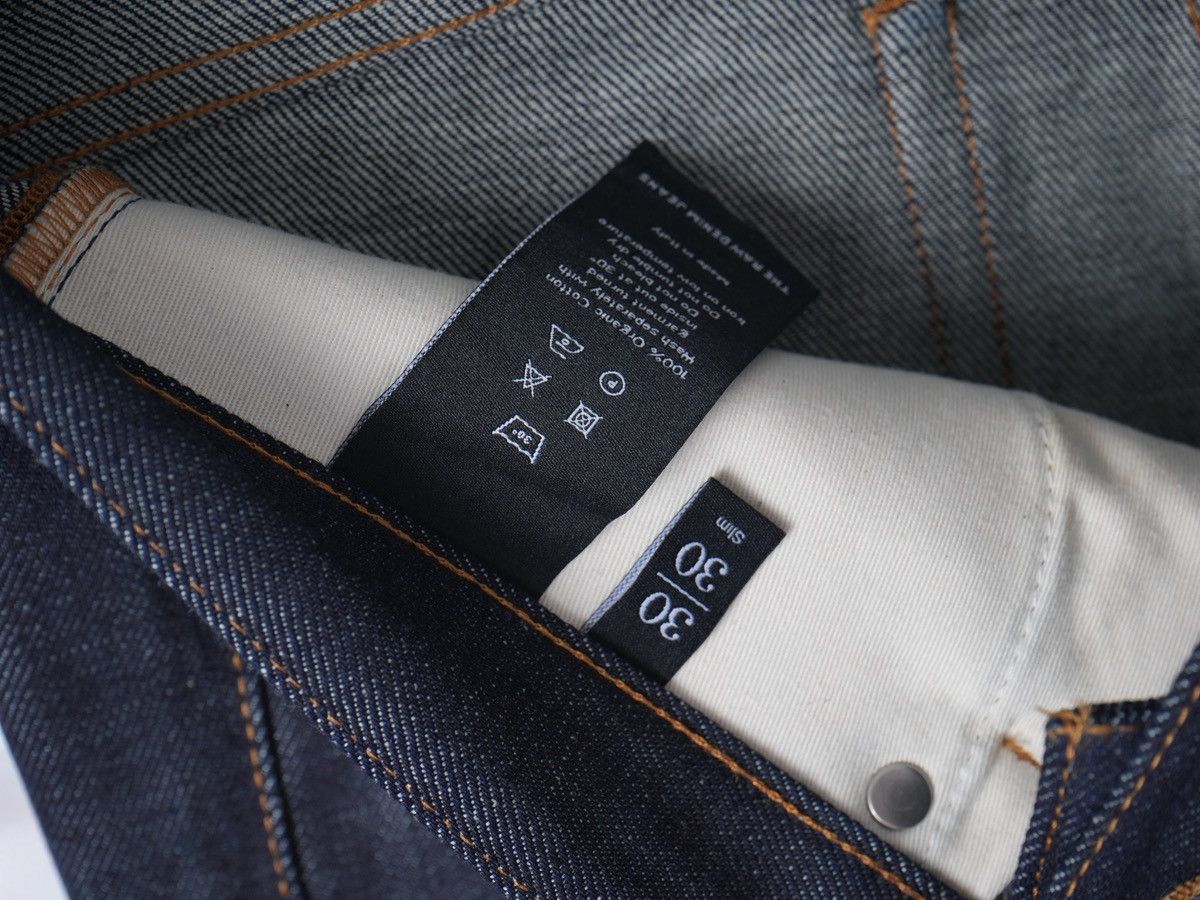 Asket Asket Raw Denim Slim Jeans w30 Size US 30 / EU 46 - 5 Thumbnail