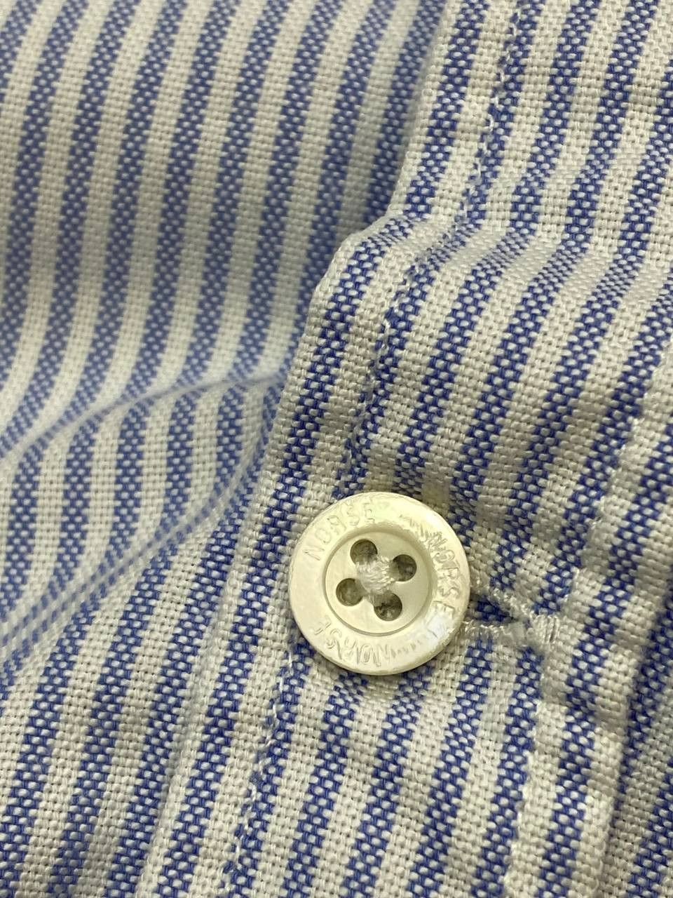 Norse Projects Norse Projects Theo Oxford Short Sleeve Striped Button Shirt Size US M / EU 48-50 / 2 - 9 Thumbnail
