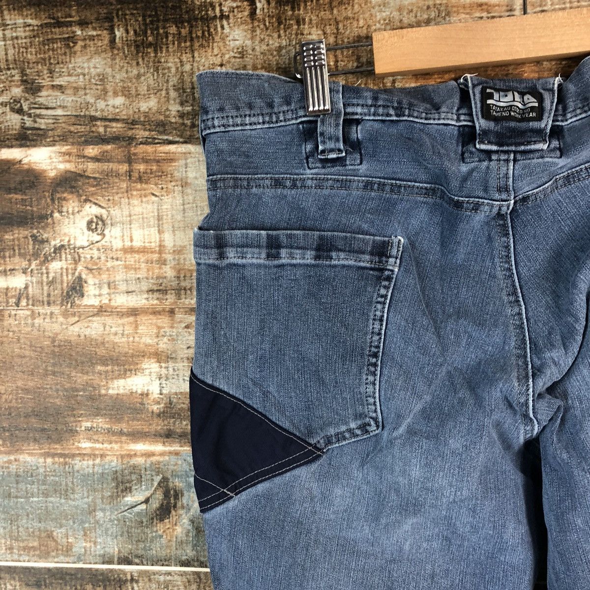 Japanese Brand Tora japan vintage ripped Blue Denim Pants #A2159 Size US 32 / EU 48 - 21 Thumbnail