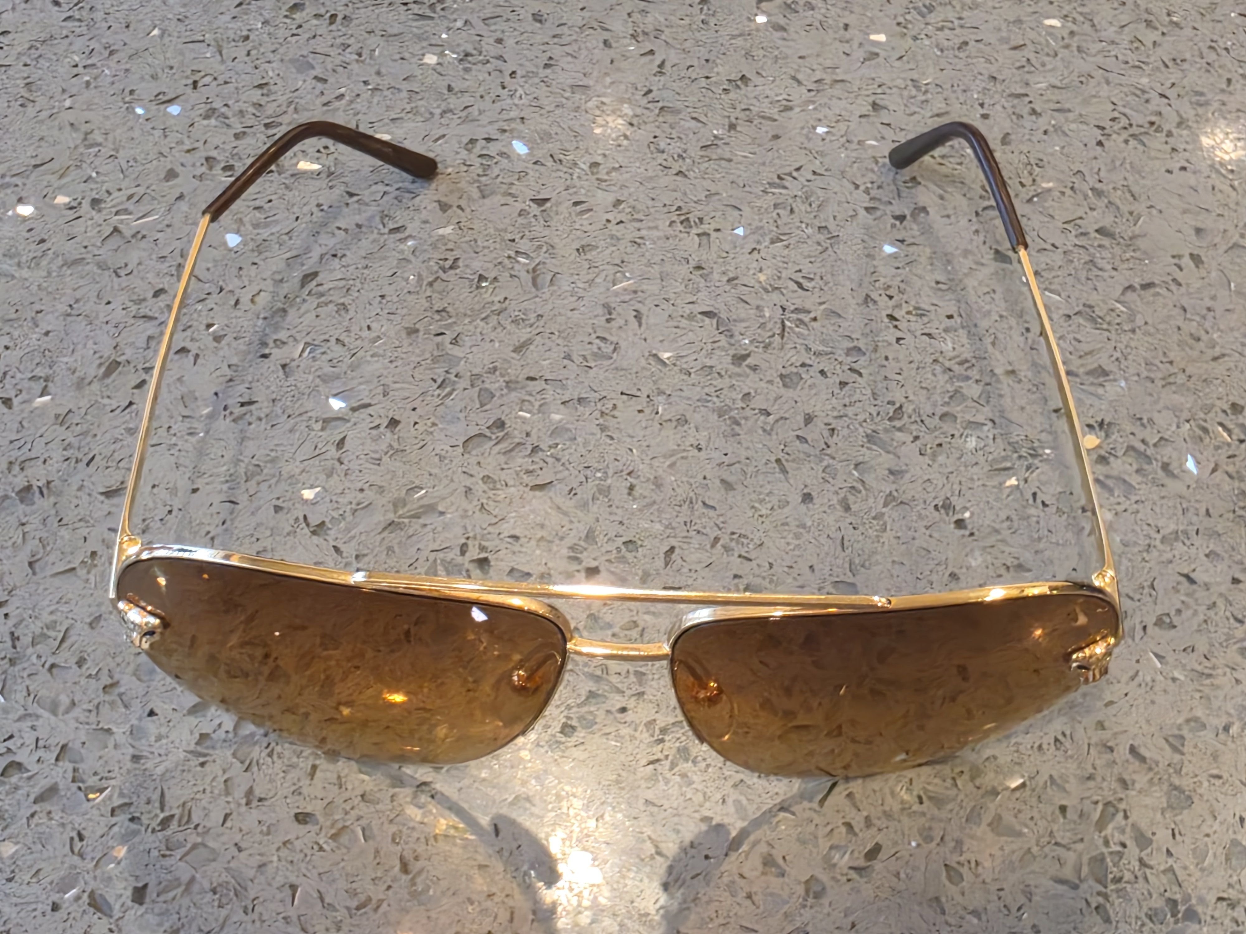 Cartier Cartier Panthère De Cartier 60MM Aviator Unisex Sunglasses Size ONE SIZE - 2 Thumbnail