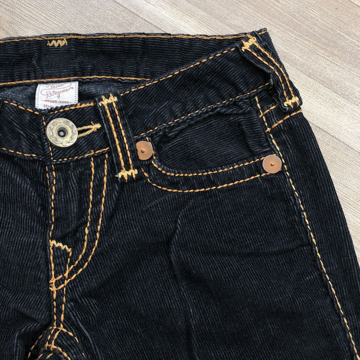 True Religion × Vintage Y2K Vintage True Religion Flared Courduroy Bootcut Pants Size 26" / US 2 / IT 38 - 12 Thumbnail