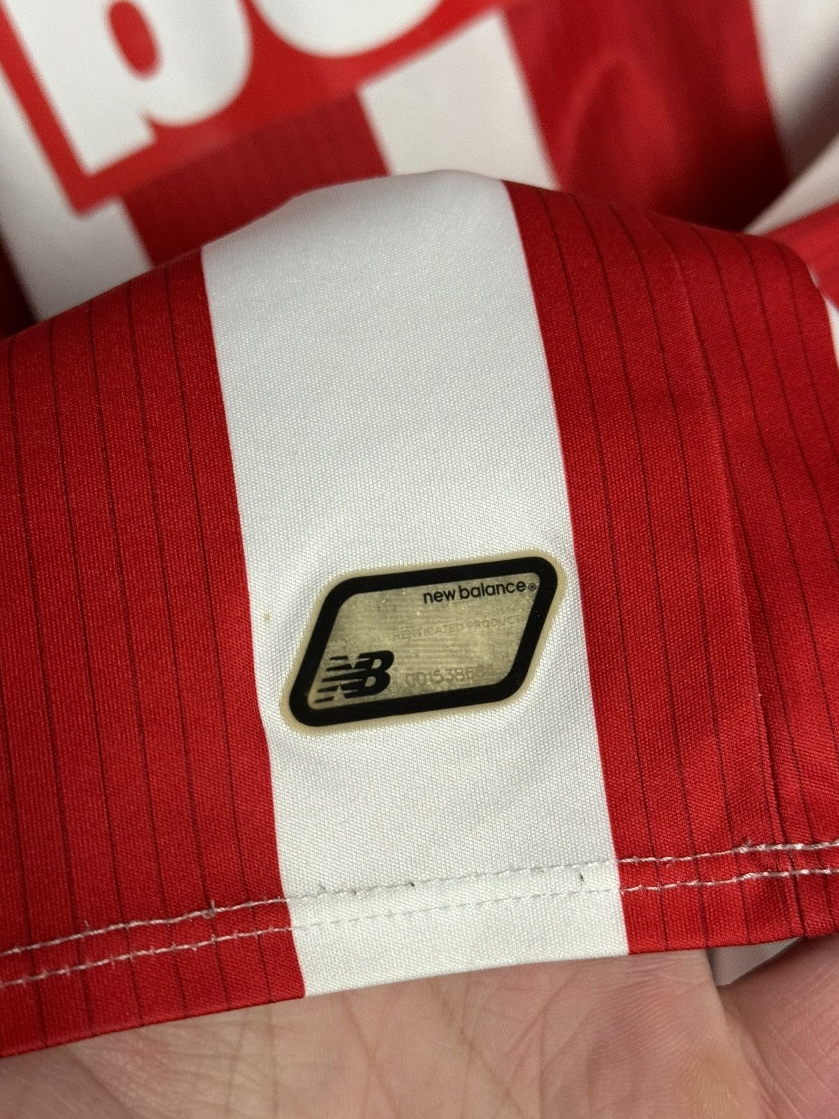 New Balance Stoke City 15/16 Home Football Long Sleeve Jersey Size US XL / EU 56 / 4 - 4 Thumbnail