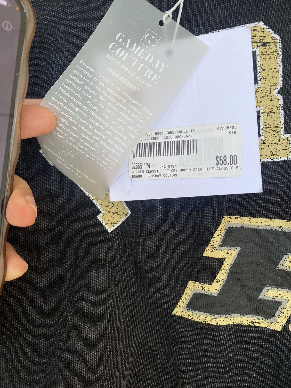 Other NWT Purdue Boilermakers Game day Couture Womens Crew Neck Size L / US 10 / IT 46 - 7 Thumbnail