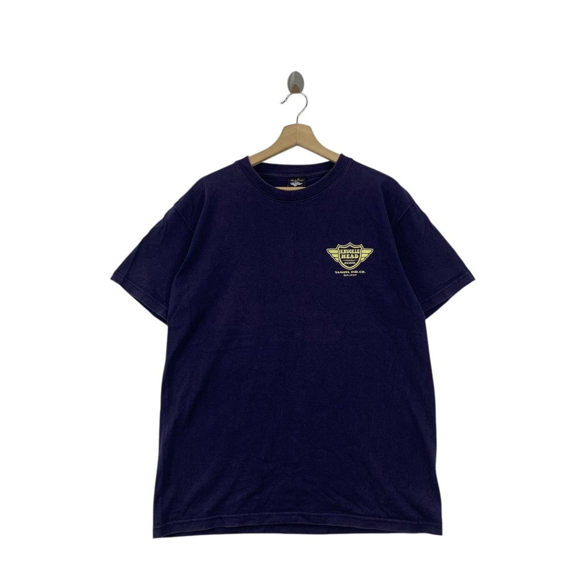 Vintage Vintage KNUCKLE HEAD MOTORCYCLE Yamaya Tee Shirt Top Japan Size US XL / EU 56 / 4 - 1 Thumbnail