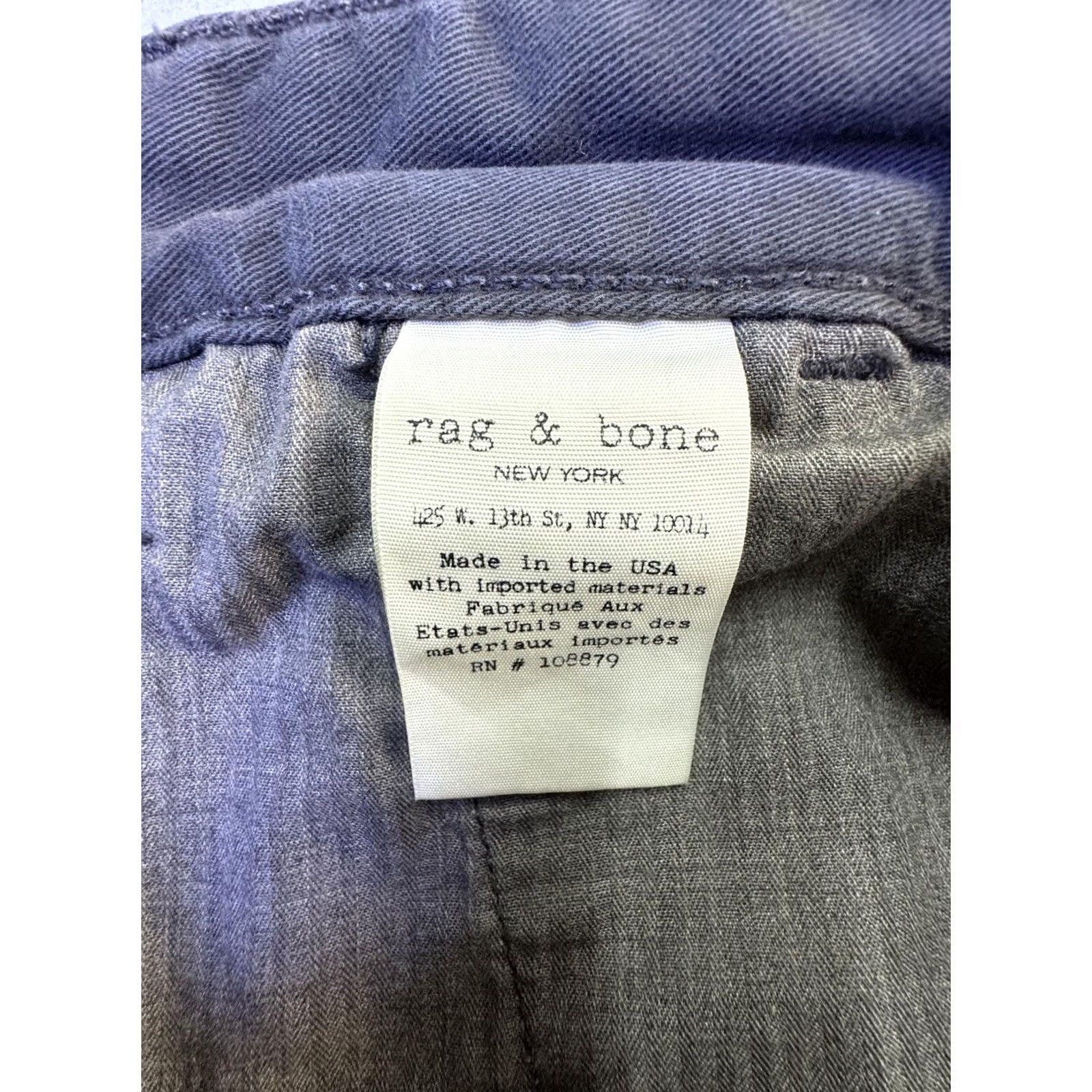 Rag & Bone Rag & Bone Mens Slim Fit Chino Pants Gray 30x31 Waist Size Size US 30 / EU 46 - 7 Thumbnail
