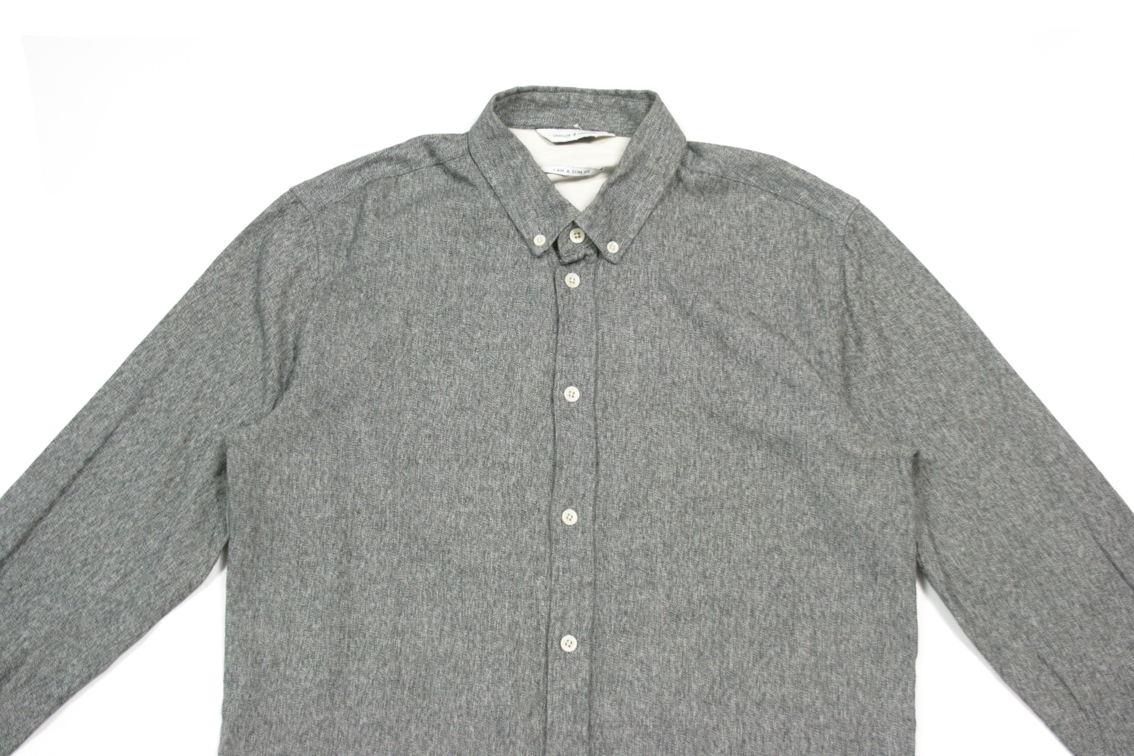 Samsoe Samsoe Slim Fit Melange Shirt Size US M / EU 48-50 / 2 - 3 Thumbnail