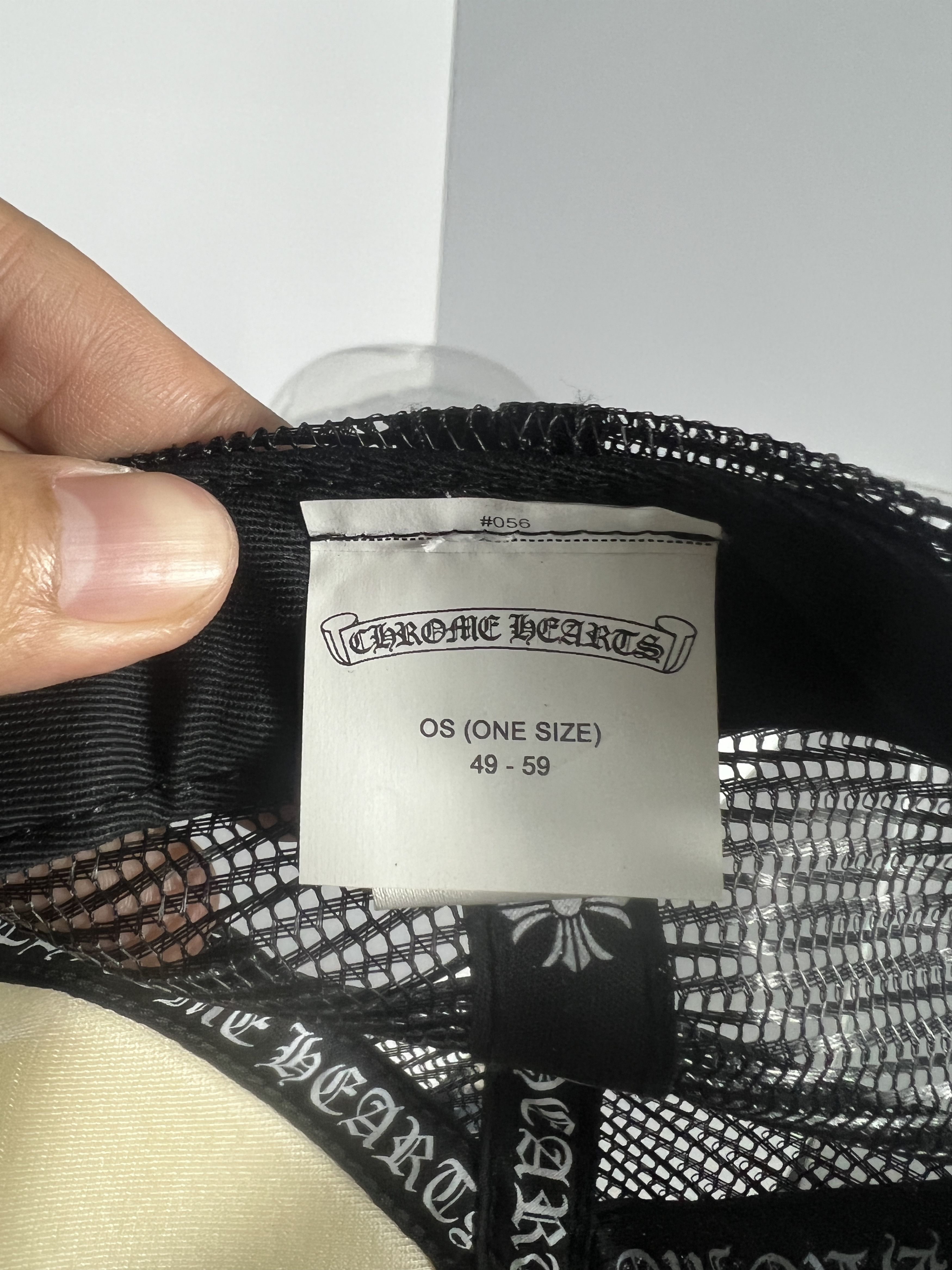 Chrome Hearts Chrome Hearts CH Hollywood USA Trucker Hat Black Size ONE SIZE - 10 Thumbnail