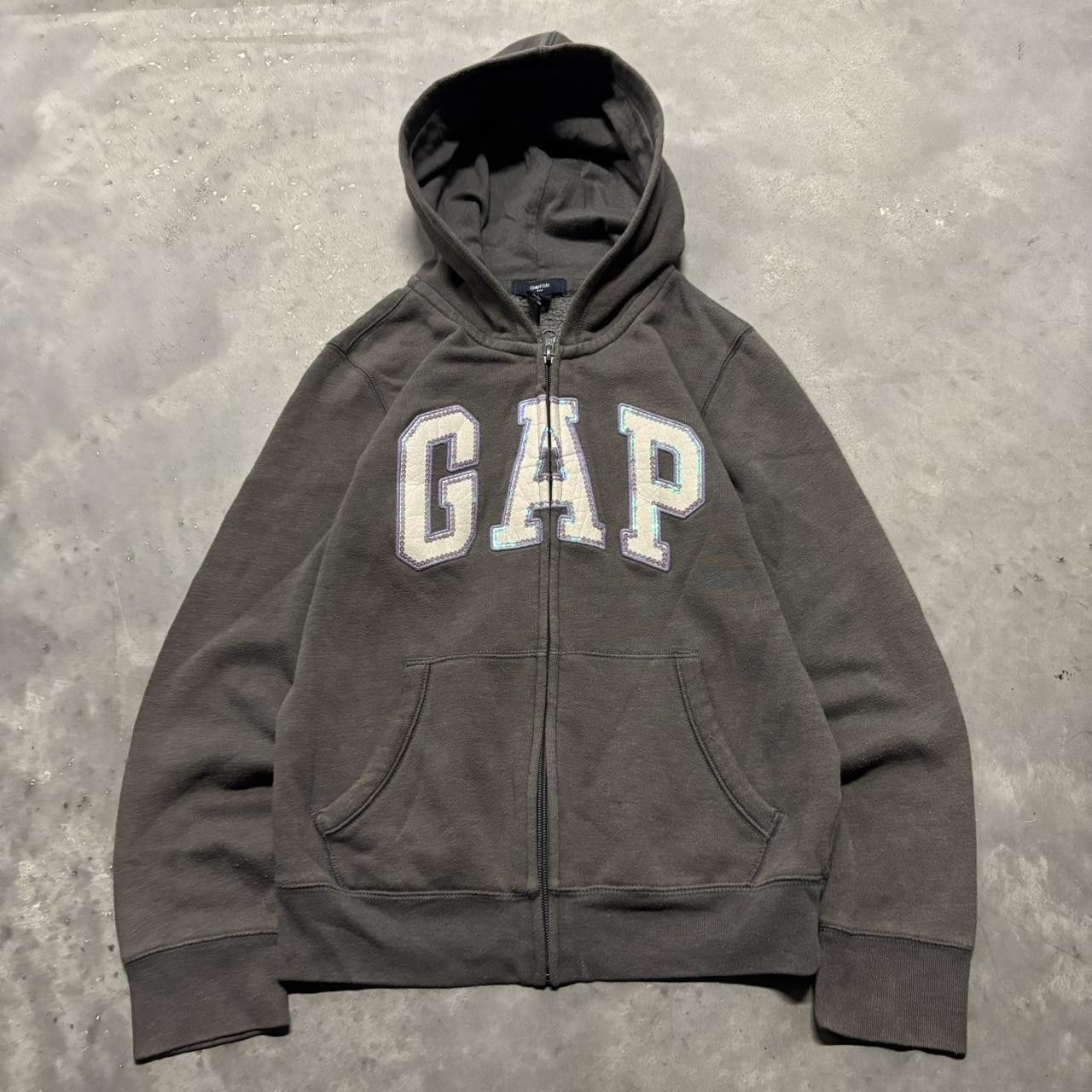 00s archive GAP fur zip hoodie Y2K グレー Y2K Zipper Hoodie - Heather Grey