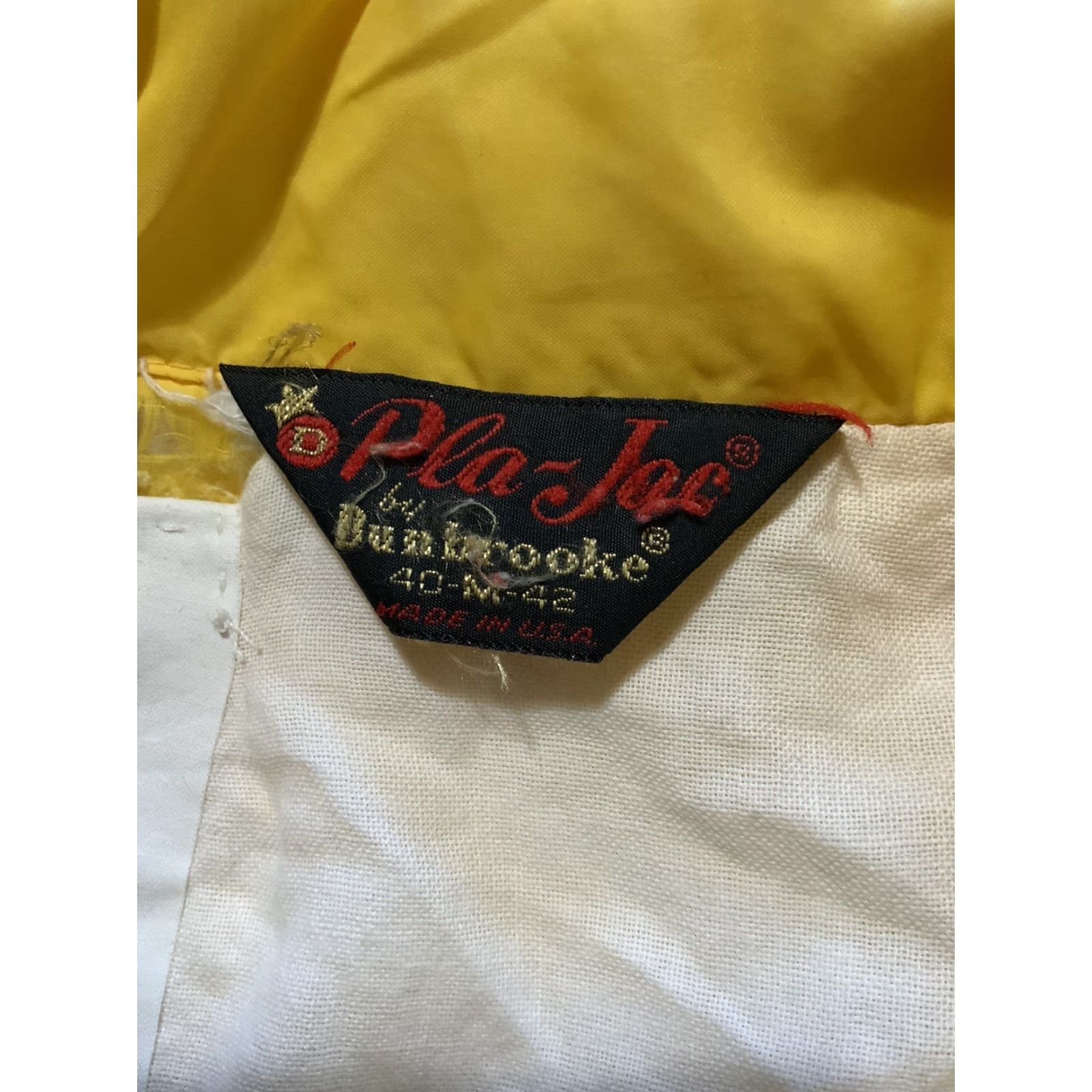 Dunbrooke VINTAGE Dunbrooke Pla-Jac Windbreaker Jacket Yellow Sz. M 1980s Nylon Snap Button Size US M / EU 48-50 / 2 - 5 Thumbnail
