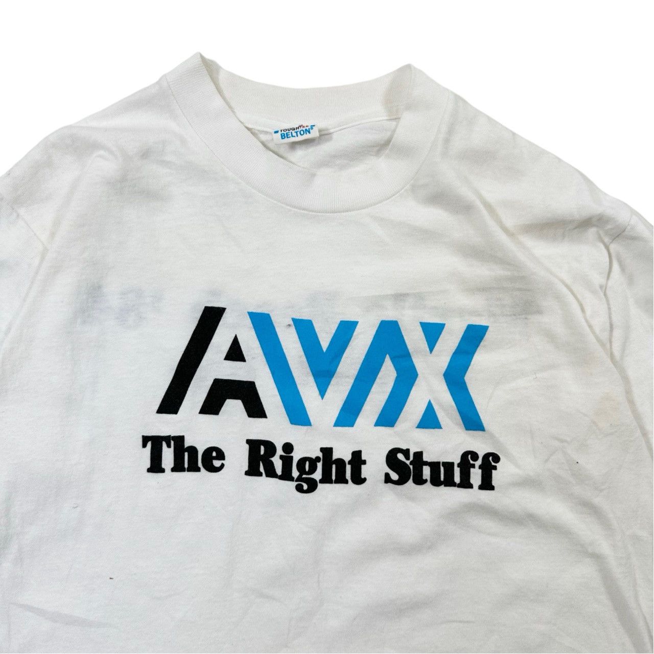 Vintage Vintage 90s Single Stitch AVX The Right Stuff Promo Graphic Size US S / EU 44-46 / 1 - 2 Thumbnail