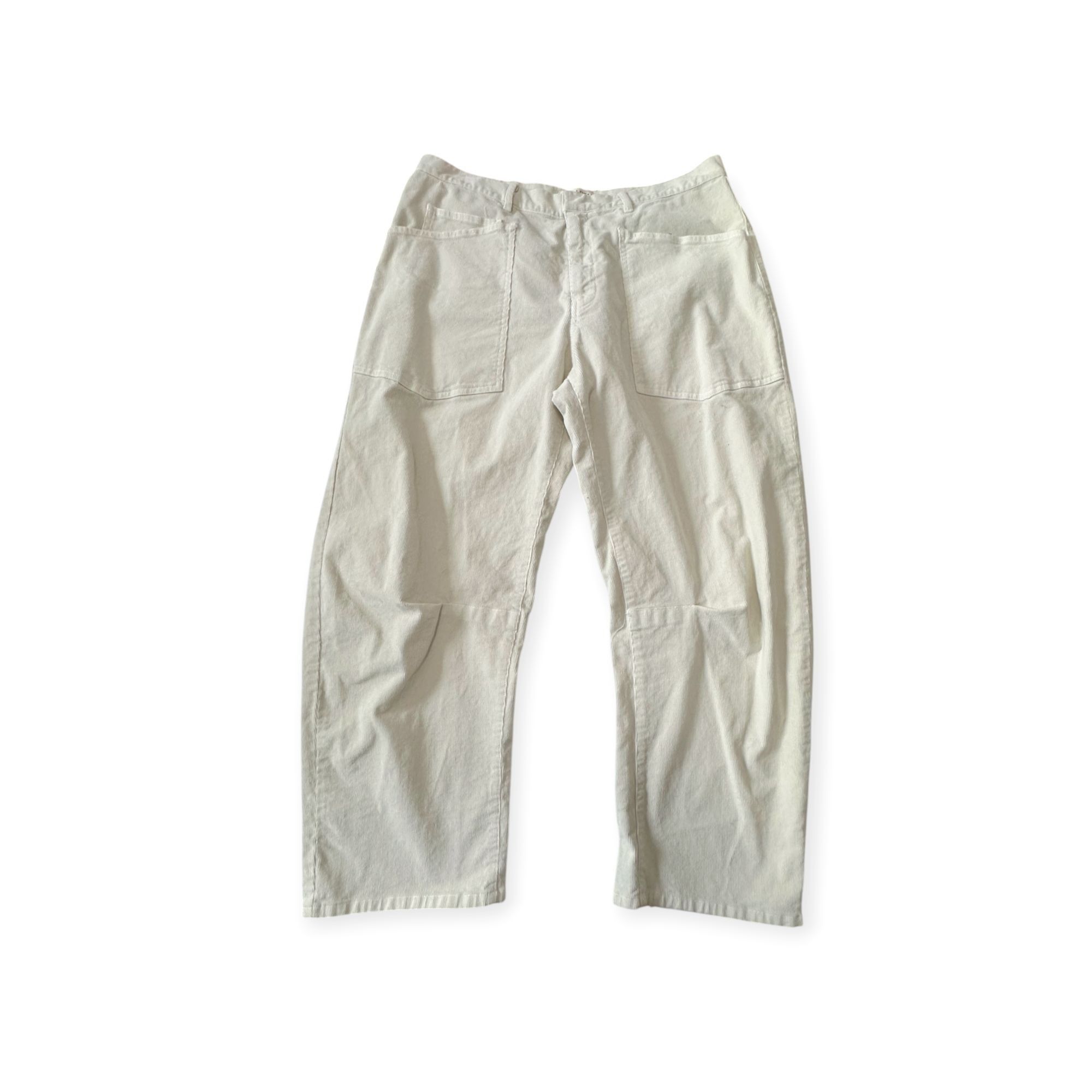 Nili Lotan Nili Lotan Shon Corduroy Pants, Winter White, Size 12, New w Size 34" / US 12 / IT 48 - 5 Thumbnail